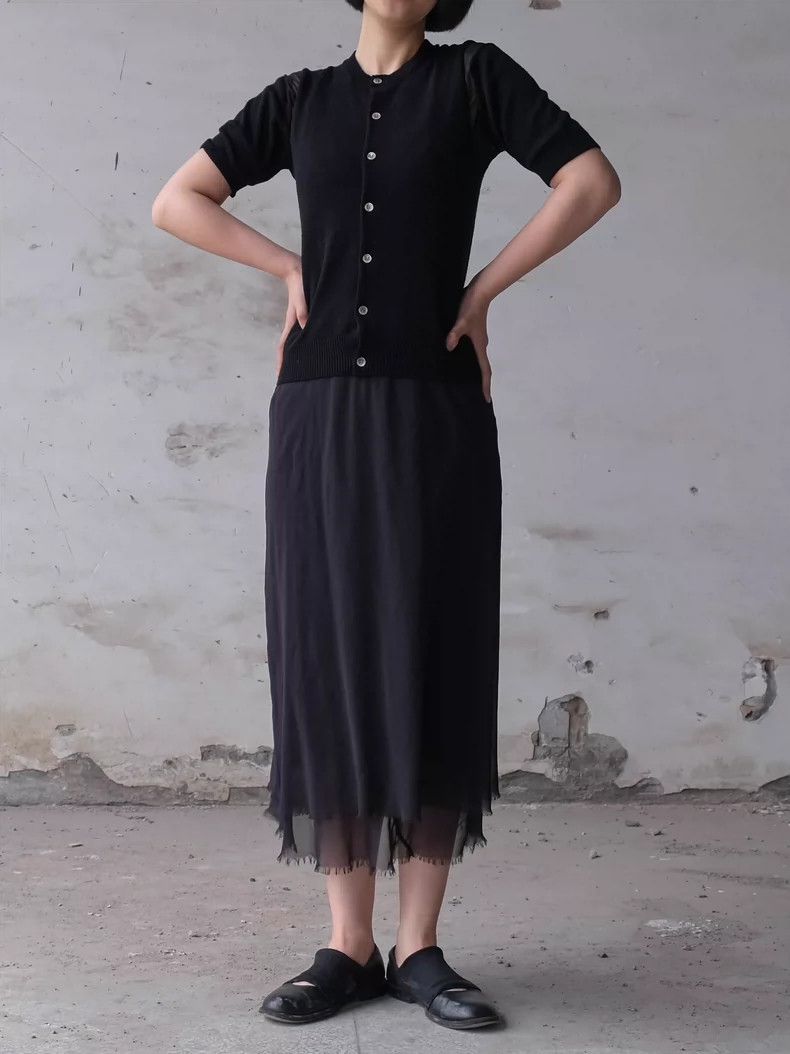 Comme des Garcons Comme Des Garcons Early knit patchwork two-piece dress Size S / US 4 / IT 40 - 4 Thumbnail