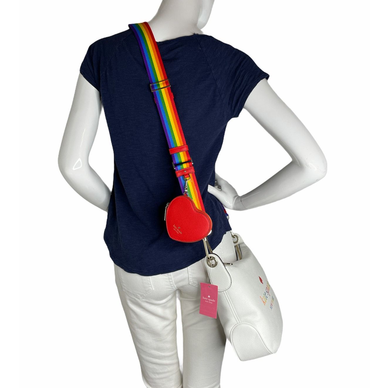 Kate Spade Kate Spade Rainbow Logo detachable coin purse Crossbody Bag Size ONE SIZE - 3 Thumbnail