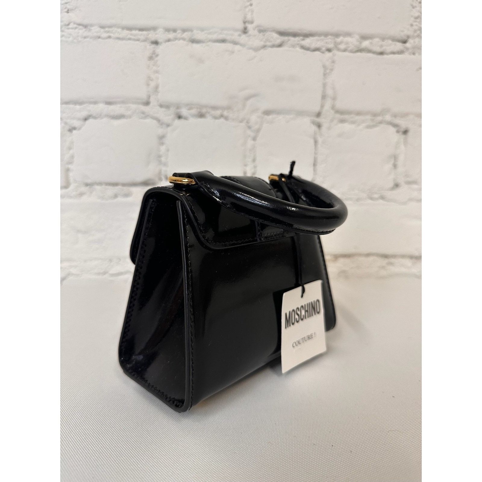 Moschino SS23 MOSCHINO Couture Jeremy Scott Heart Lock Top Handbag Size ONE SIZE - 8 Thumbnail