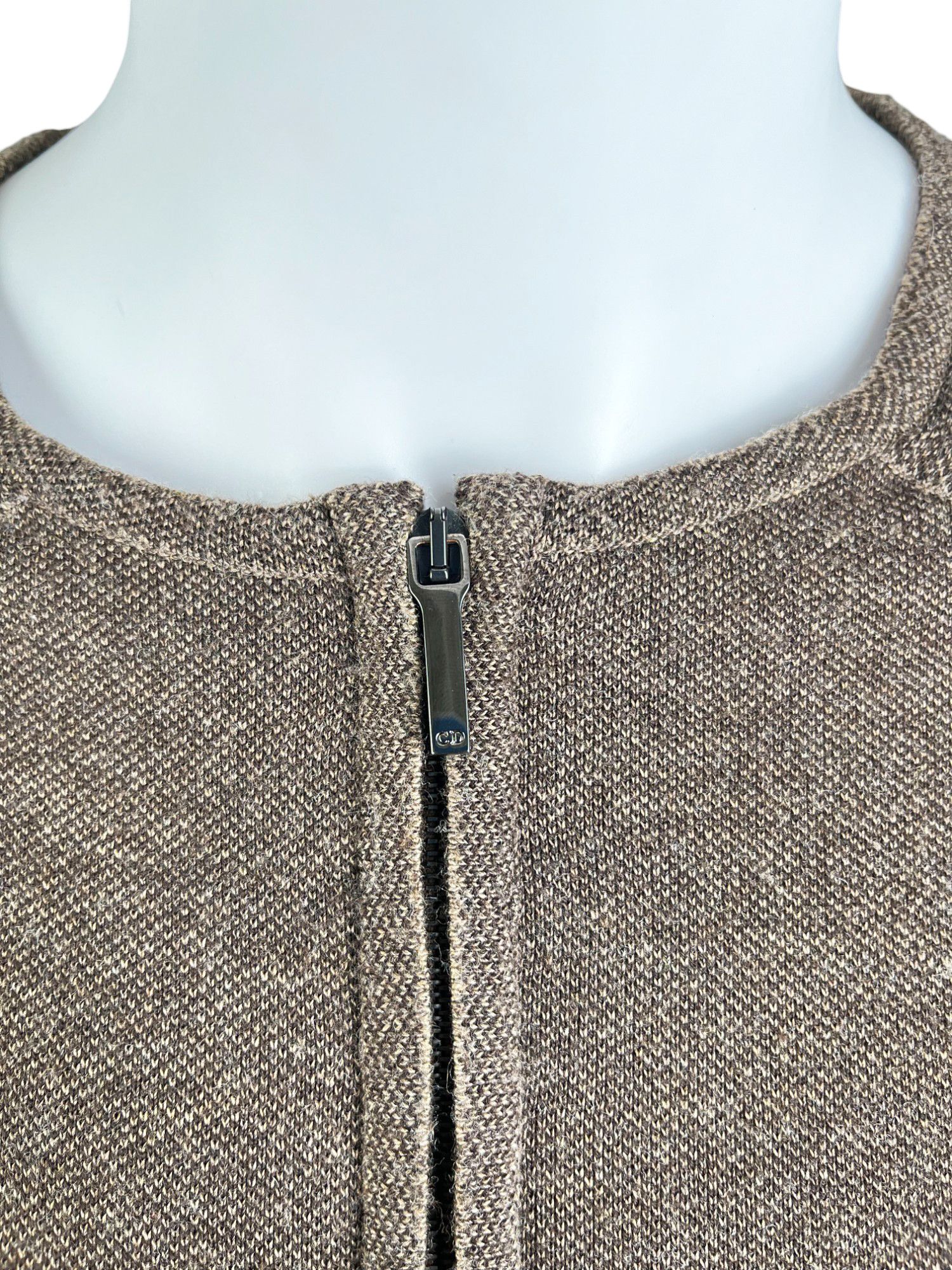 Dior by John Galliano F/W 2003 Brown Bondage Zipped Sweater Size L / US 10 / IT 46 - 9 Thumbnail