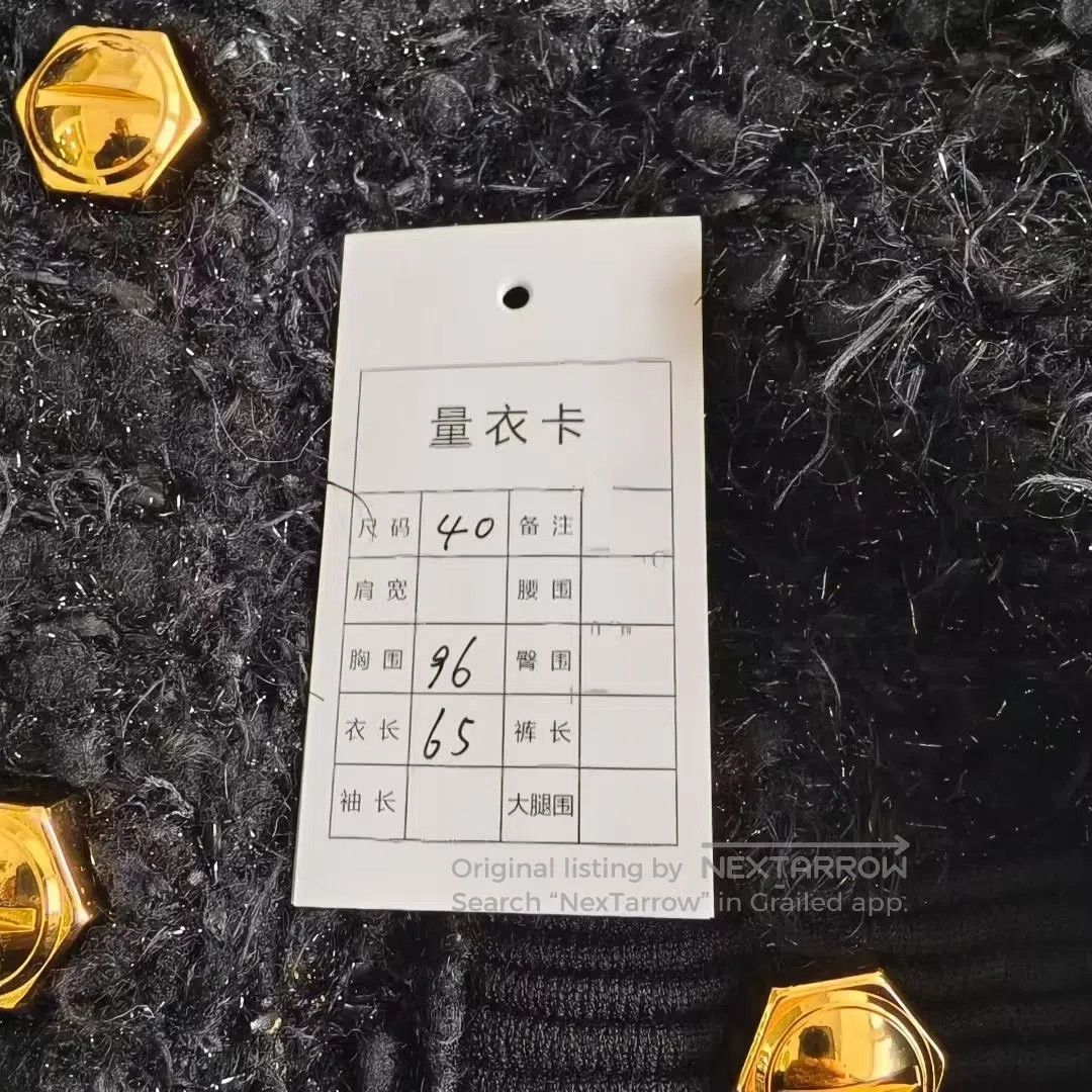 Balmain BALMAIN SS23 Black Chanel-Style Gold Button Tweed Jacket| Size S / US 4 / IT 40 - 3 Thumbnail
