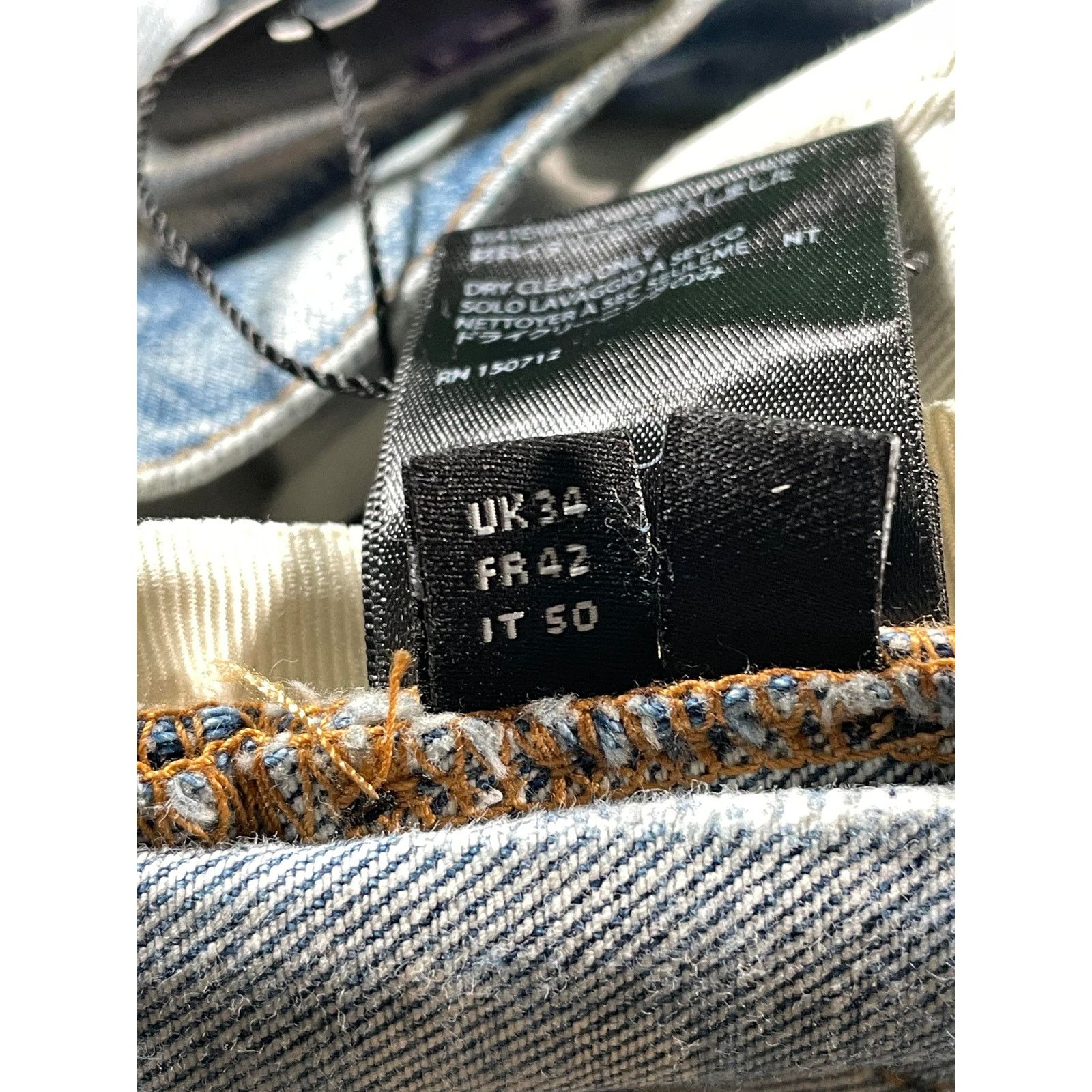 Amiri Amiri Tie Dye Multi Patchwork Light Wash Jeans Size US 34 / EU 50 - 5 Thumbnail
