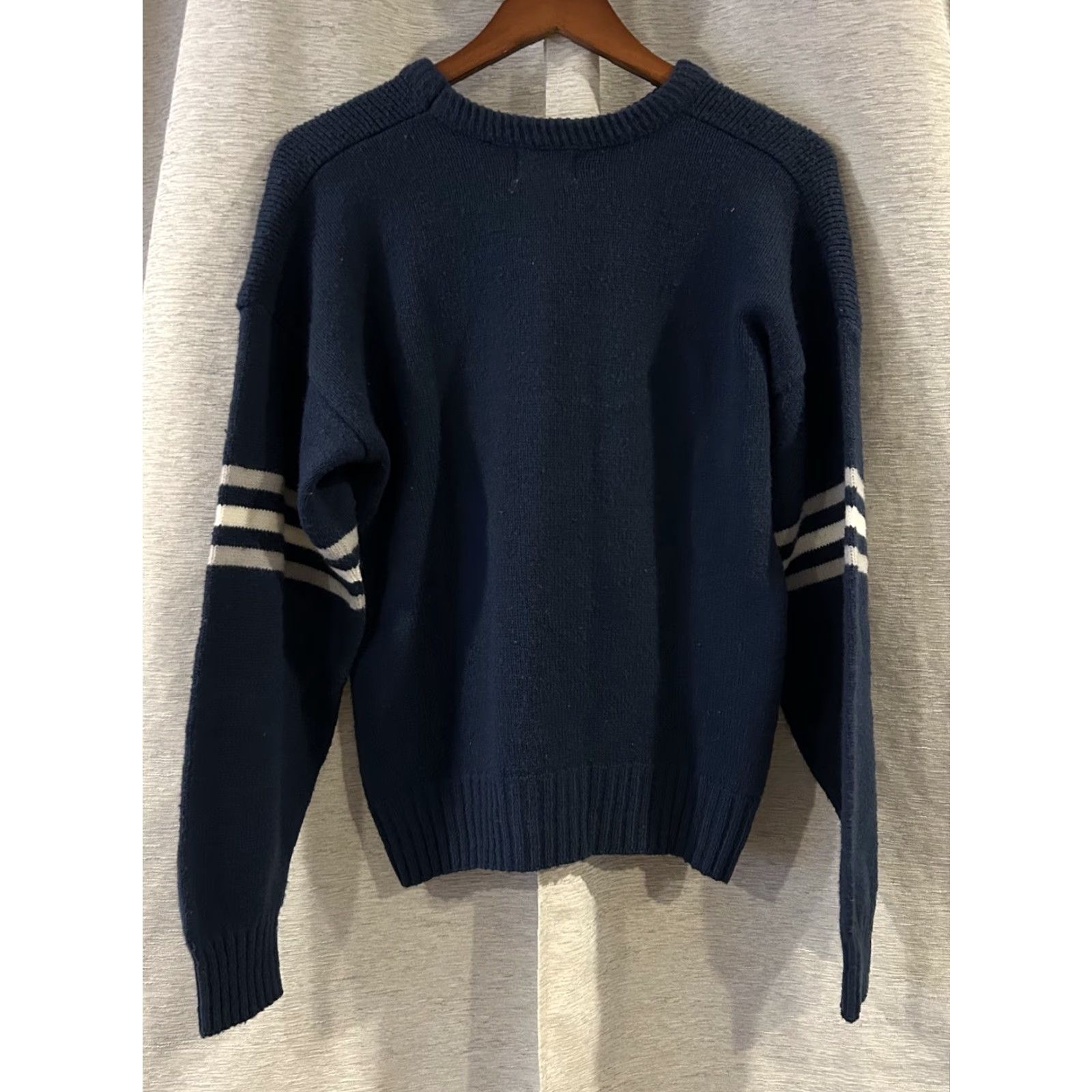 Vintage VINTAGE Cliff Engle Sweater 80s Pullover Crew Neck Wool Orlon Men M Blue Sweatshirt Shirt Size US M / EU 48-50 / 2 - 4 Thumbnail