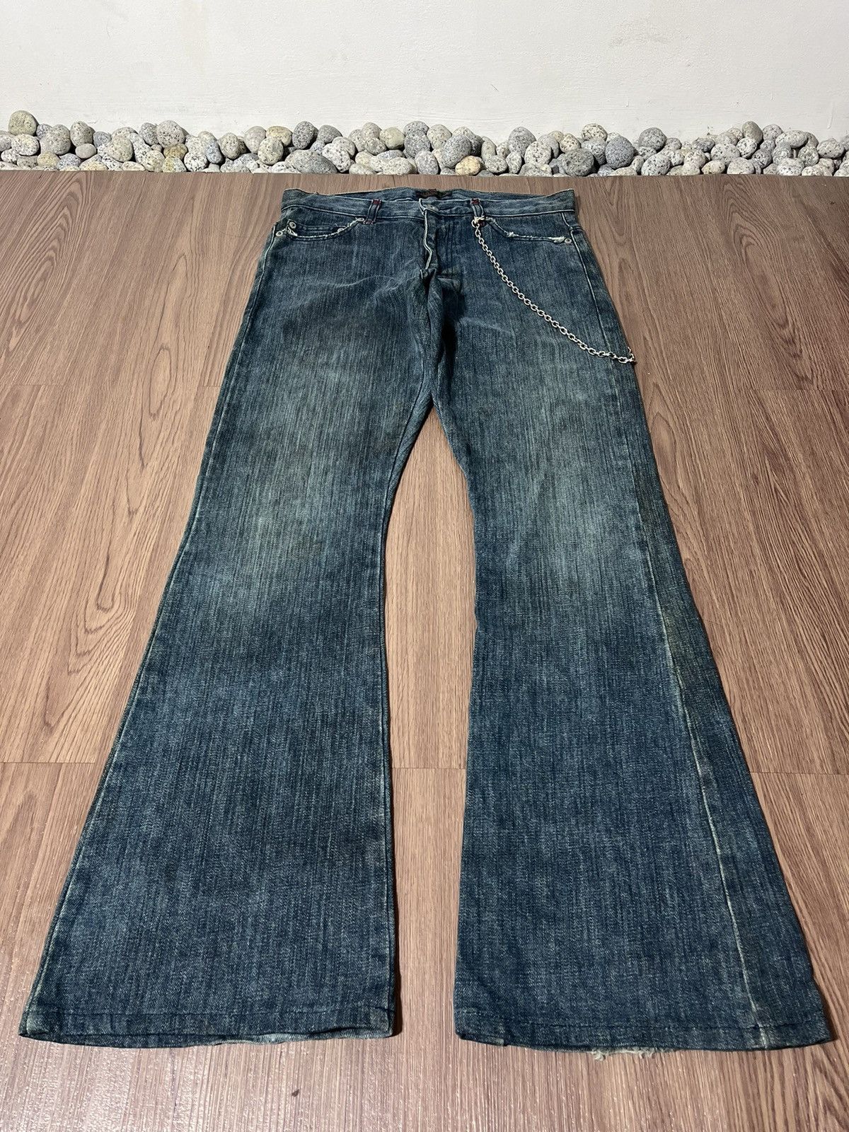 Morgan Homme Morgan Homme rusty washed flare denim Size US 31 - 6 Thumbnail