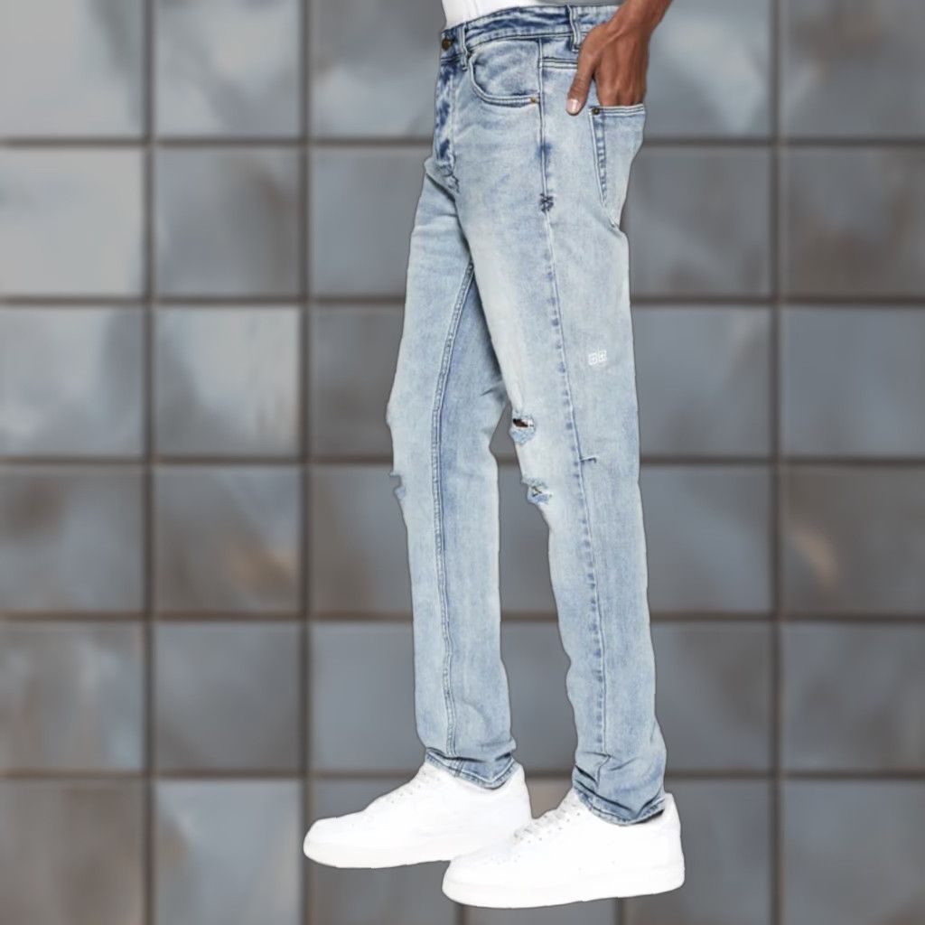 Ksubi Ksubi Chitch Philly Mid Rise Slim Fit Distressed Blue Denim Jeans Sz. 32 Mens Size US 32 / EU 48 - 1 Thumbnail