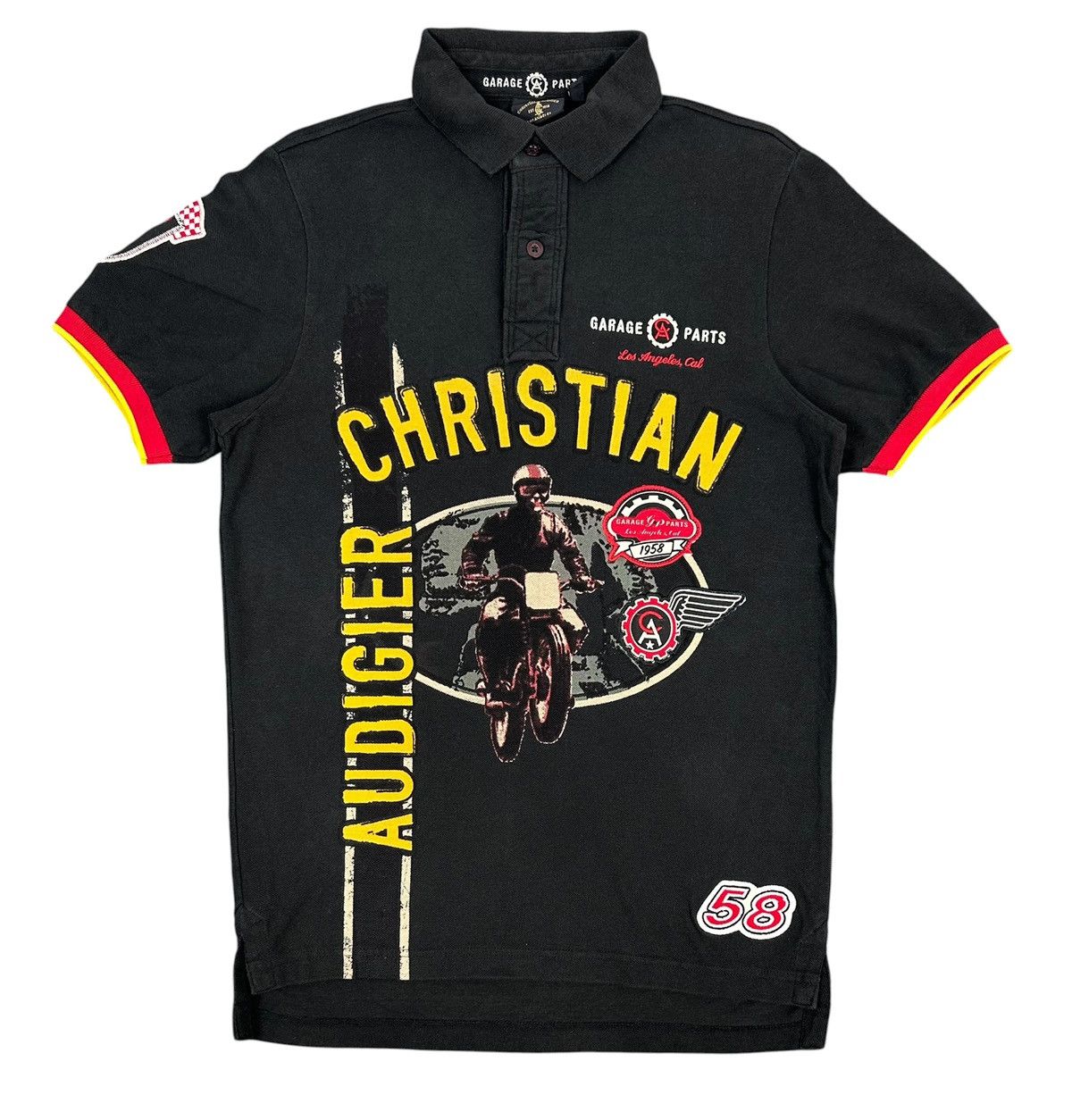 Christian Audigier Rare🔥Christian Audigier Collar Shirt Big Logo Spell Out Size US M / EU 48-50 / 2 - 2 Thumbnail