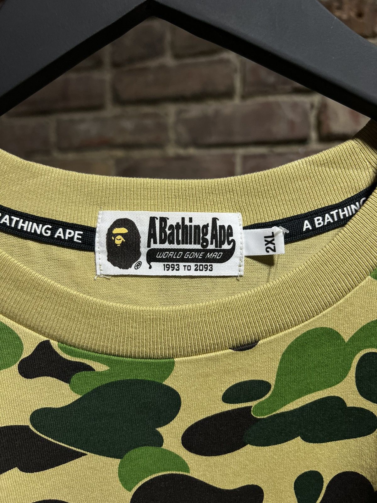 Bape Bape Green Camo Tee Size US XXL / EU 58 / 5 - 3 Thumbnail