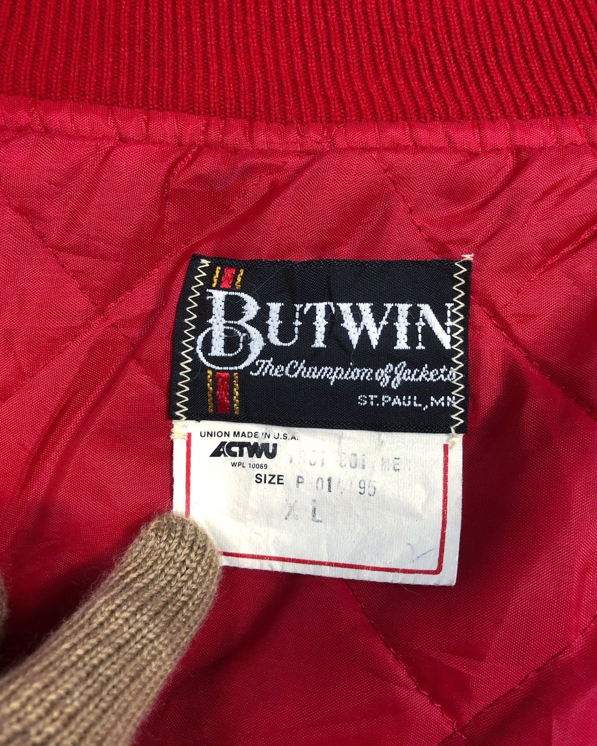 Vintage Vintage Butwin Newell Concrete Bomber Jacket Made in USA Size US XL / EU 56 / 4 - 11 Thumbnail