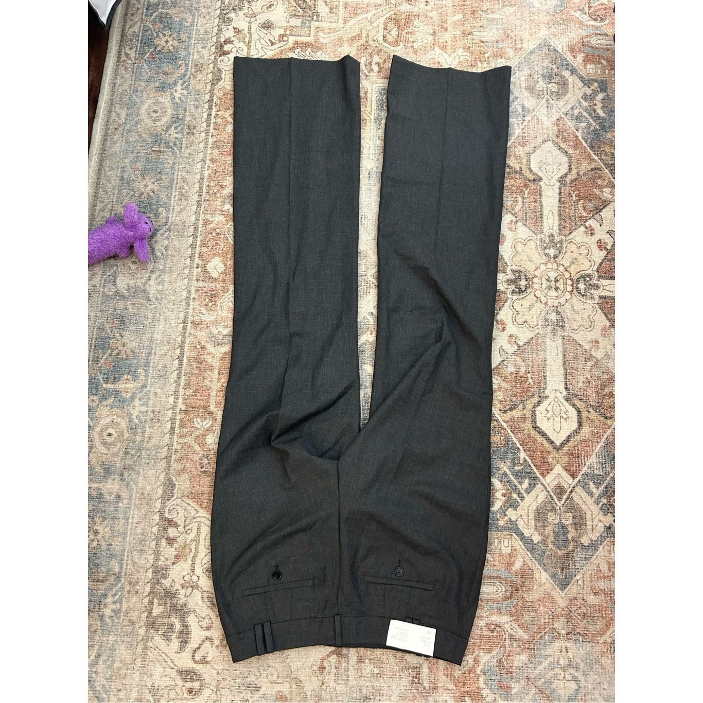 Loft Loft NWT Julie Curvy Gray Straight-Leg Dress Pants, Sz 4T, M Size 27" / US 4 / IT 40 - 6 Thumbnail