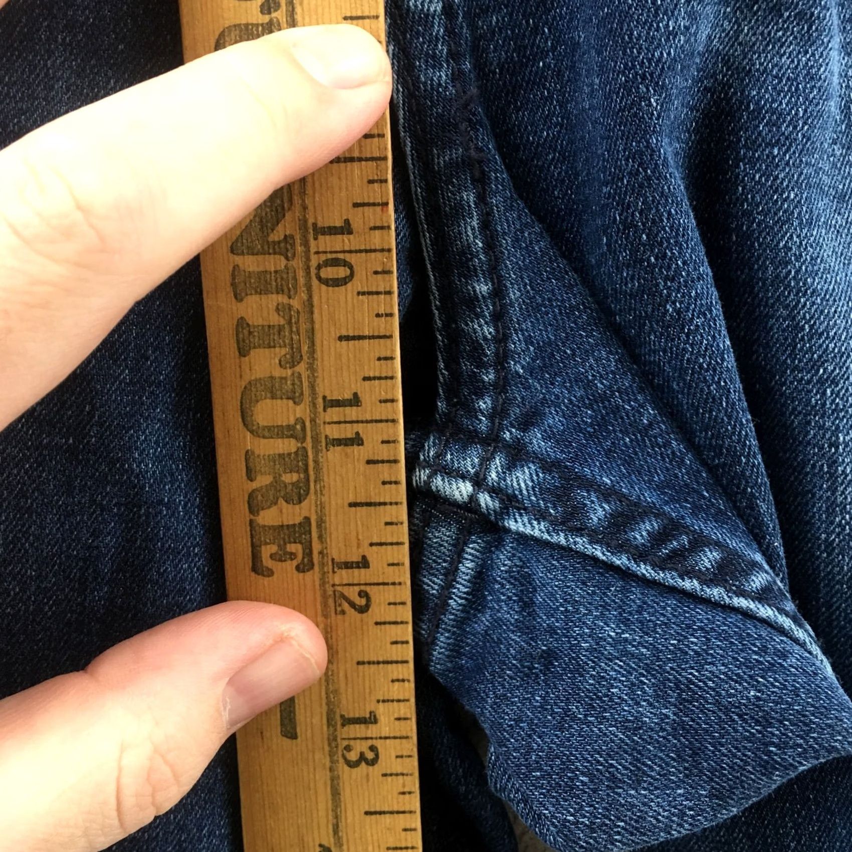 Calvin Klein Calvin Klein Jeans Mens 38 Blue Denim Straight Leg Zip Mid Rise 5-Pocket Casual Regular Everyday Mens Size US 38 / EU 54 - 6 Thumbnail