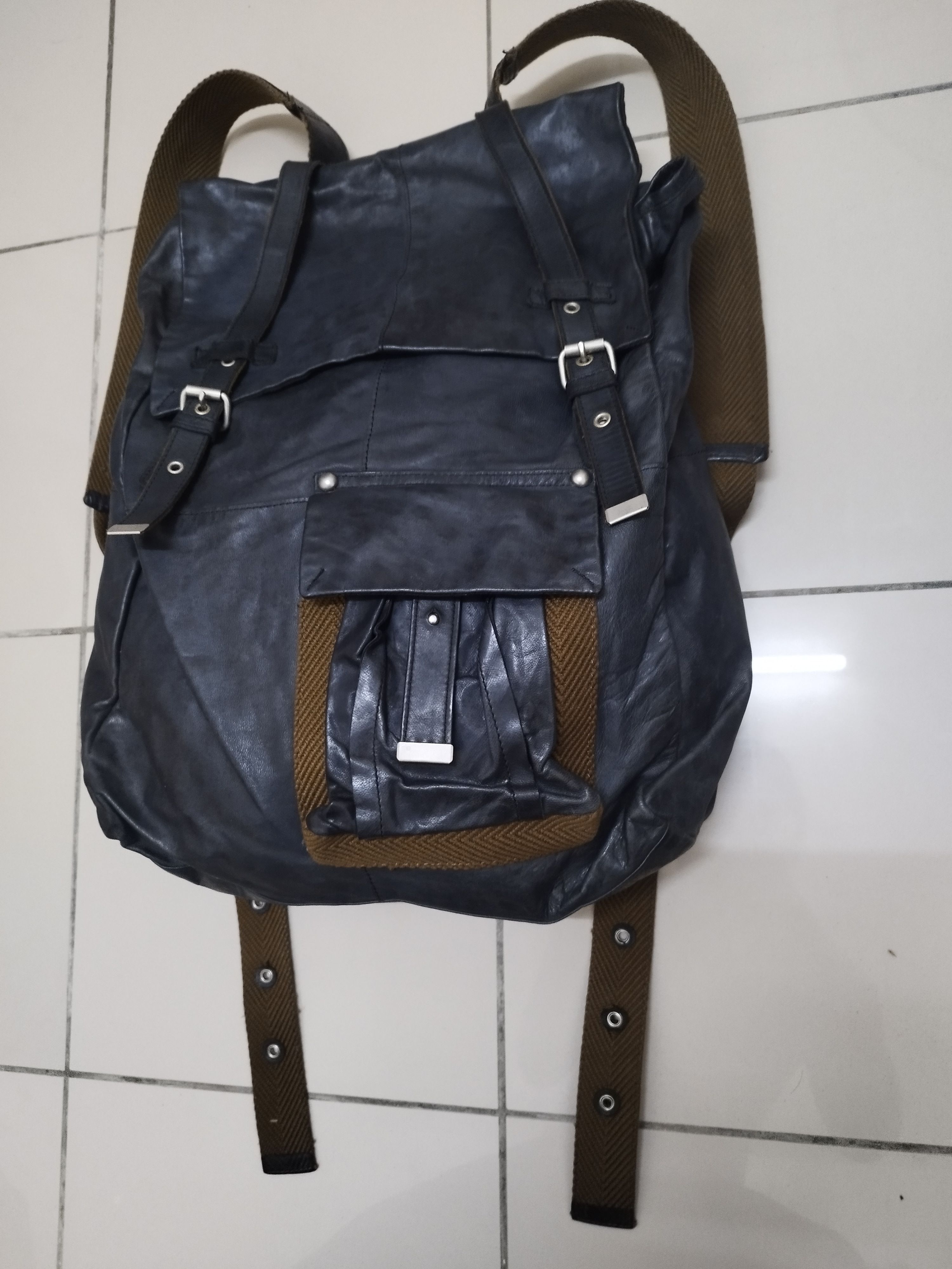 14th Addiction Vintage Zer Japanese Brand Backpack leather Size ONE SIZE - 3 Thumbnail