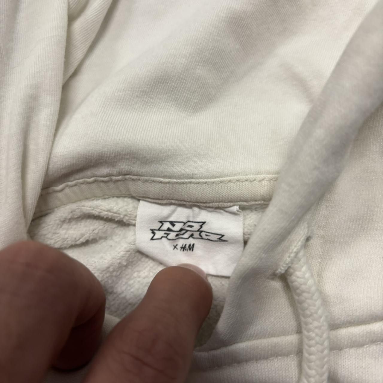 No Fear × Vintage Crazy Vintage Y2K/2000s White No Fear Skater Graphic Hoodie! Size US M / EU 48-50 / 2 - 6 Thumbnail