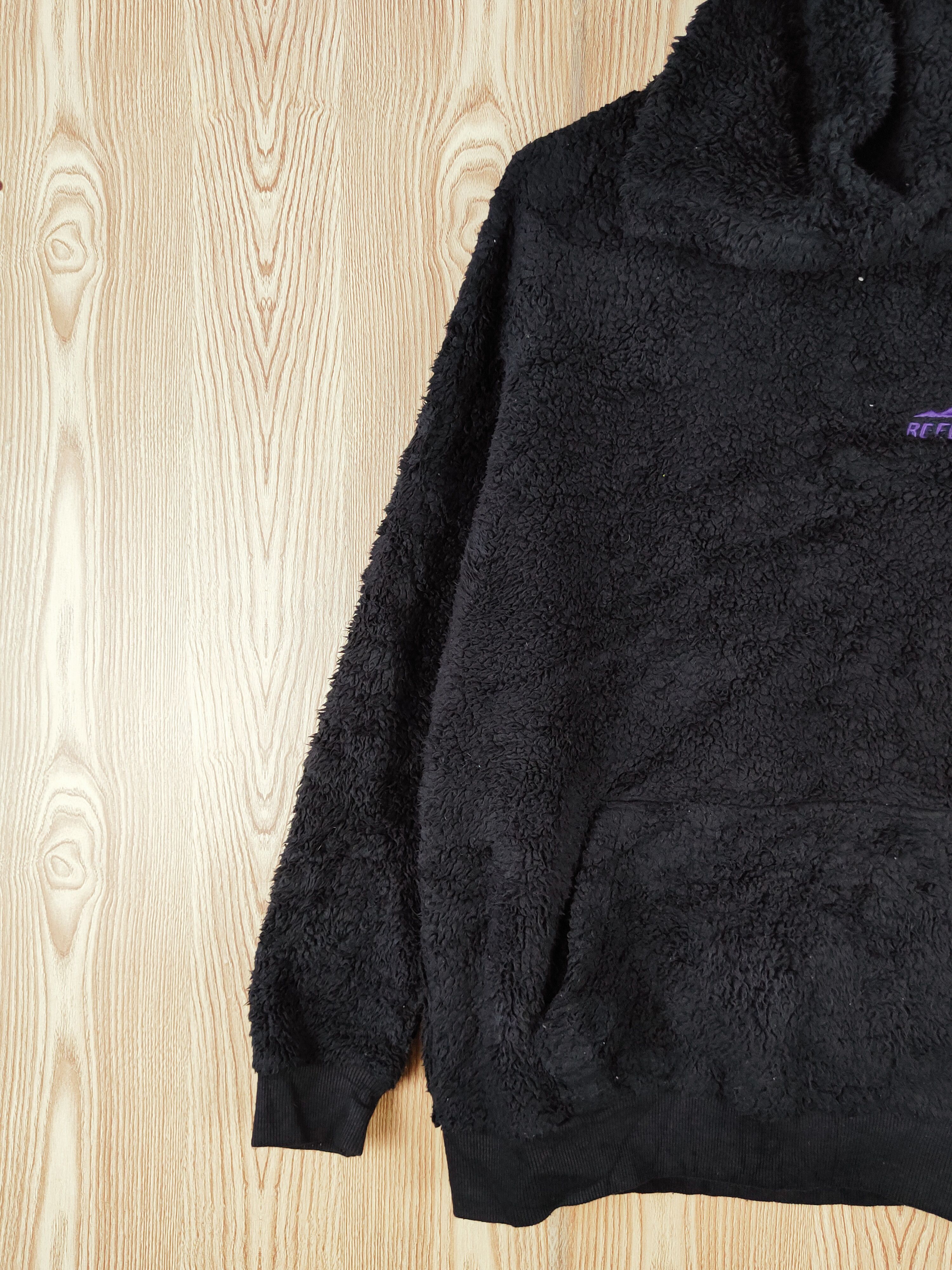 Bershka × Vintage Rare 🔥 Bershka Black Fur Mohair Hoodie Sweatshirts Size US M / EU 48-50 / 2 - 3 Thumbnail