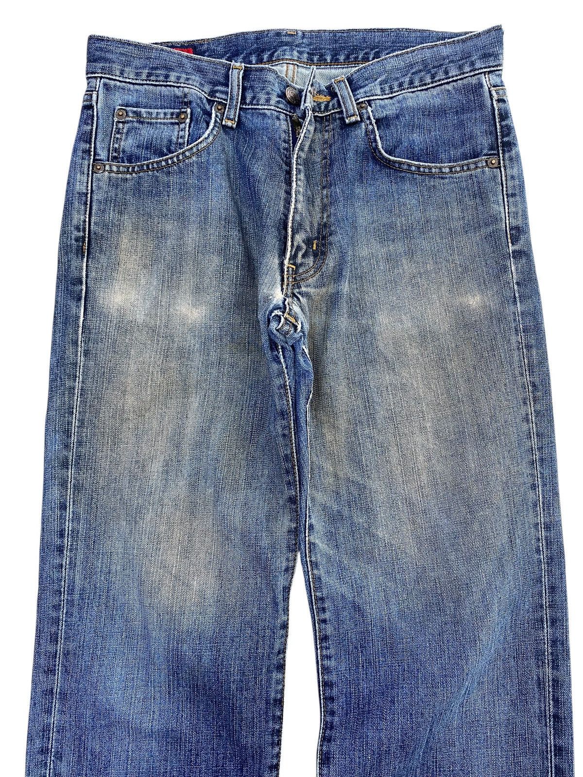 Edwin Vintage Edwin Acid Blue Wash Style Straight Cut Jeans Size US 30 / EU 46 - 2 Thumbnail