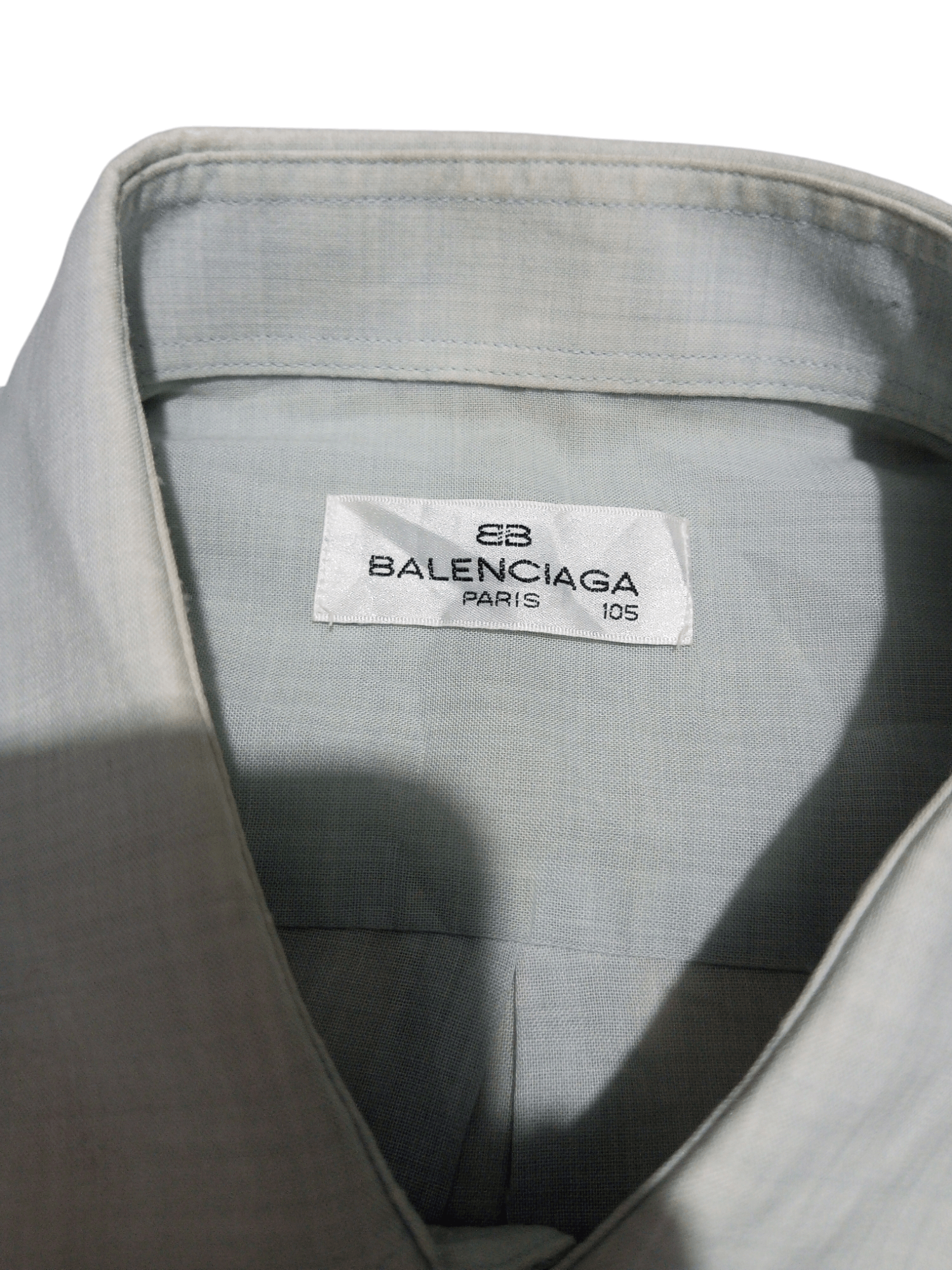 Balenciaga × Vintage Vintage Balenciaga BB mesh button up shirt Size US L / EU 52-54 / 3 - 4 Thumbnail