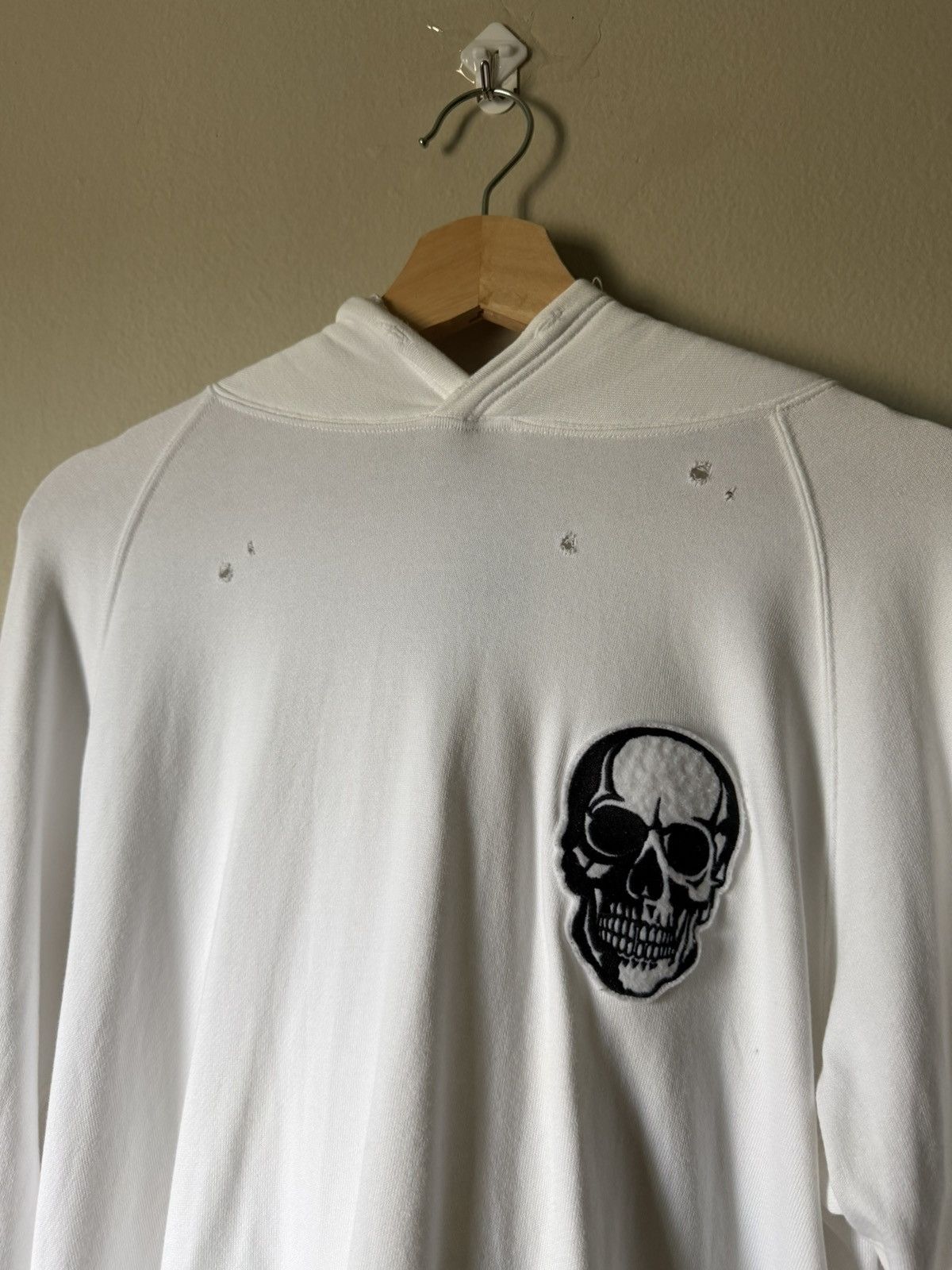 Number (N)ine SS04 Number (N)ine White Double Skull Hoodie Size US L / EU 52-54 / 3 - 2 Thumbnail