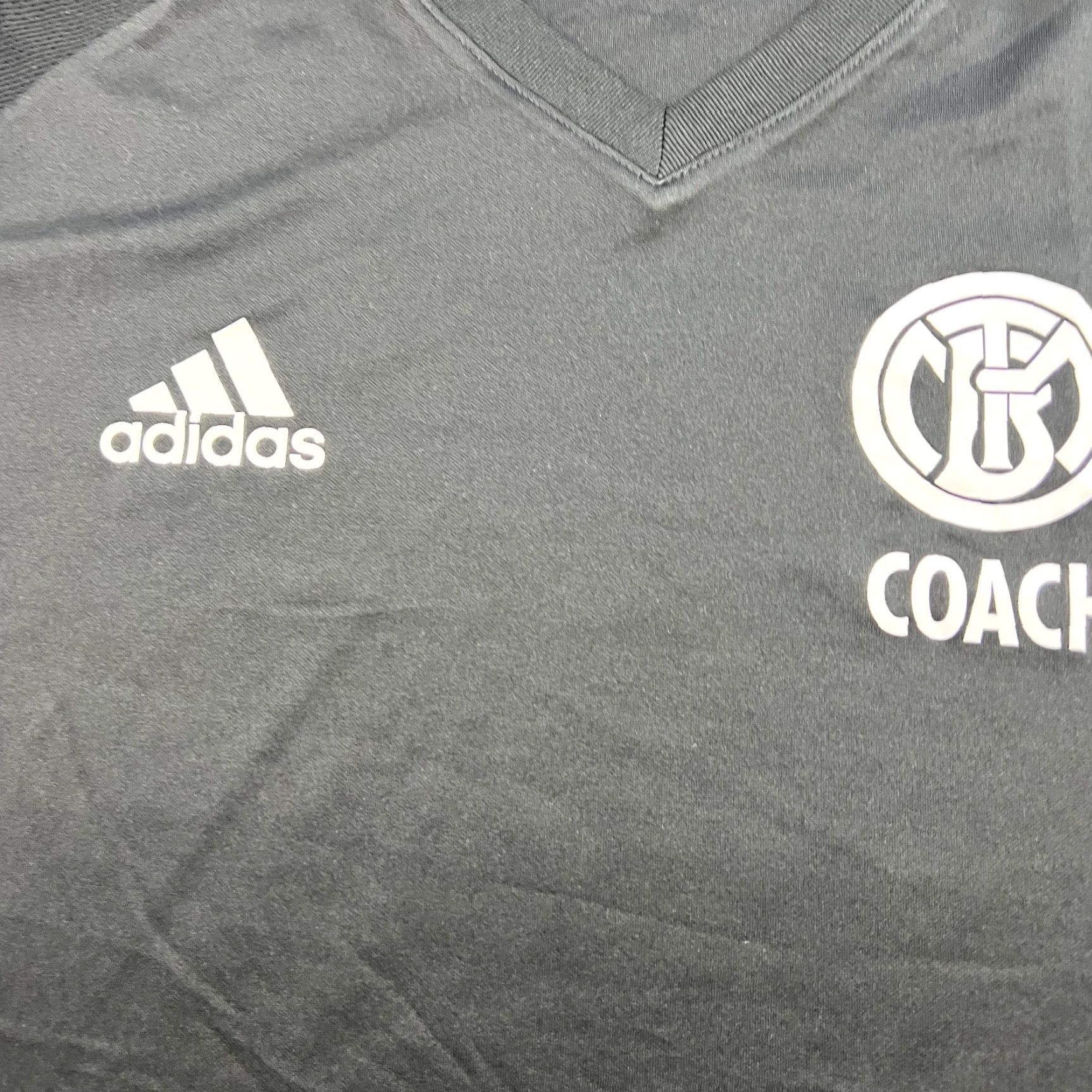 Adidas adidas TSV Turnerbund Munchen Coach Jersey Mens XL Football Shirt Black Shirt Size US XL / EU 56 / 4 - 3 Thumbnail