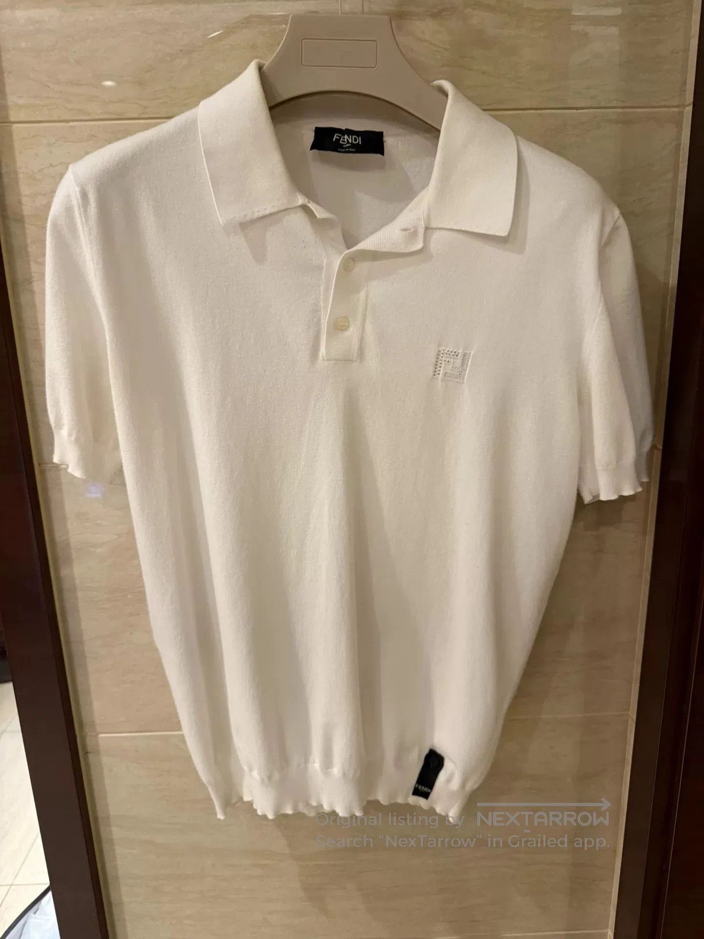Fendi FENDI Double F Embossed Knit Polo. Size US M / EU 48-50 / 2 - 1 Thumbnail