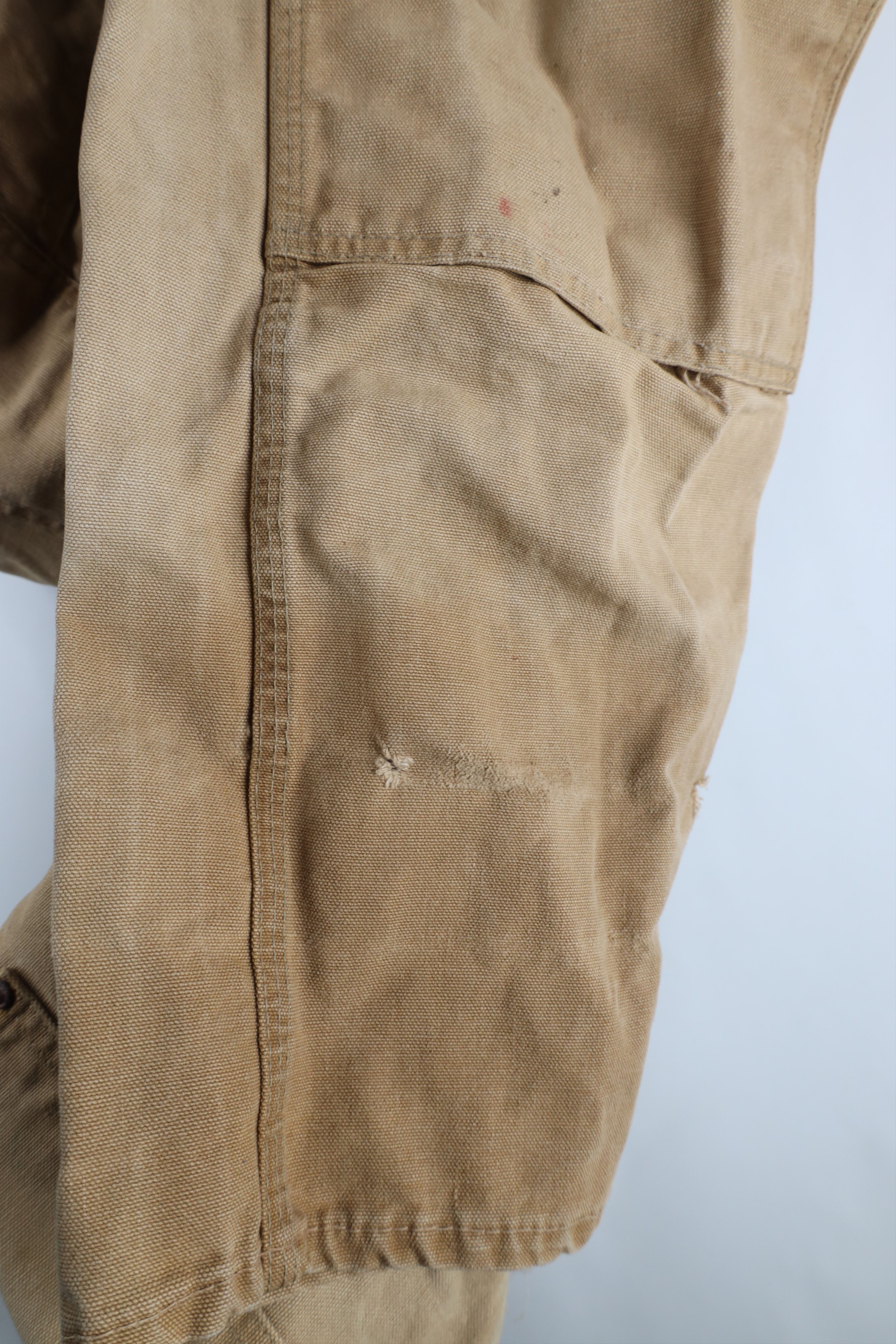 Carhartt Vintage 70s Carhartt Thrashed Double Knee Canvas Overalls Size US 36 / EU 52 - 8 Thumbnail