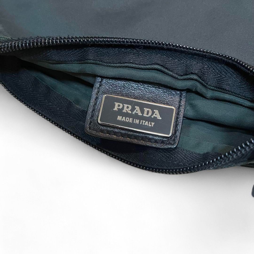 Prada Prada - Shoulder Bag Crossbody Khaki Vintage Triangle Logo Size ONE SIZE - 6 Thumbnail