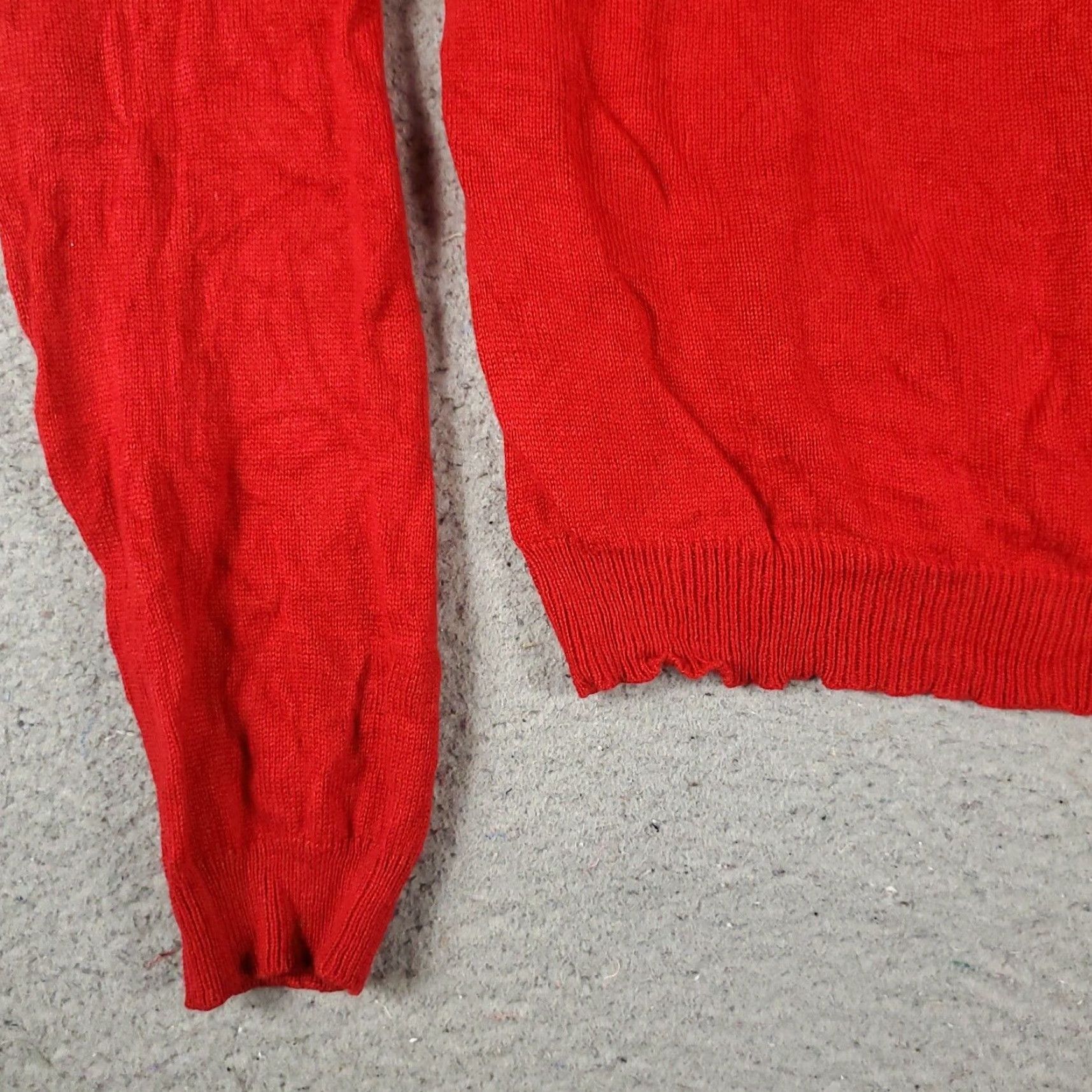 Ralph Lauren Ralph Lauren Sweater Womens Medium Red Knit Pullover Long Sleeve Crew Neck Casual Sports Size M / US 6-8 / IT 42-44 - 3 Thumbnail