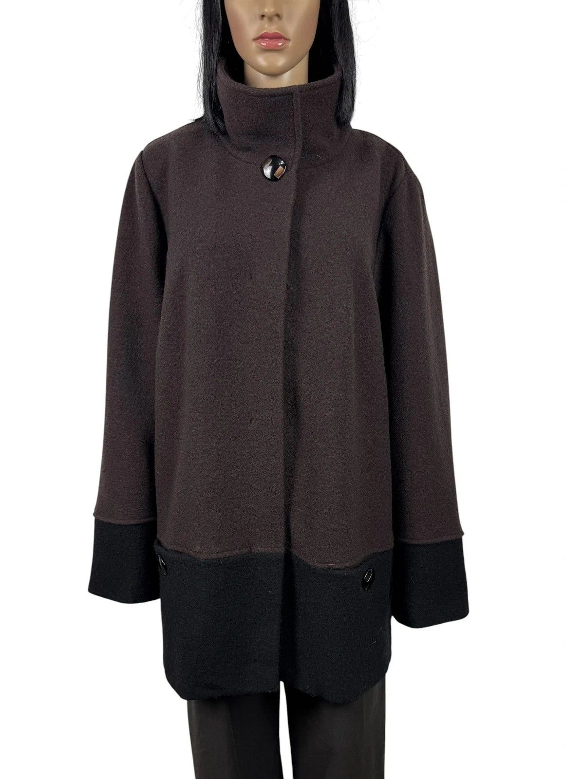 Other Perte Tricot Krizia Wool Coat size UK22 D50 Size XL / US 12-14 / IT 48-50 - 2 Thumbnail