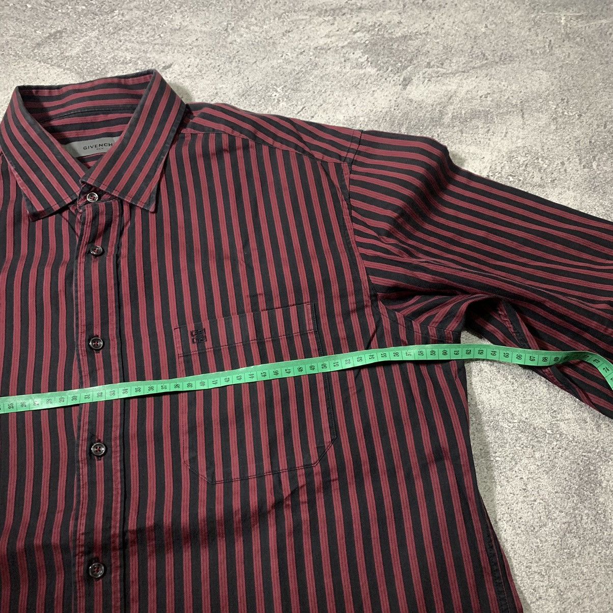 Givenchy VINTAGE GIVENCHY BUTTOP UP STRIPE SHIRT Size US XL / EU 56 / 4 - 9 Thumbnail