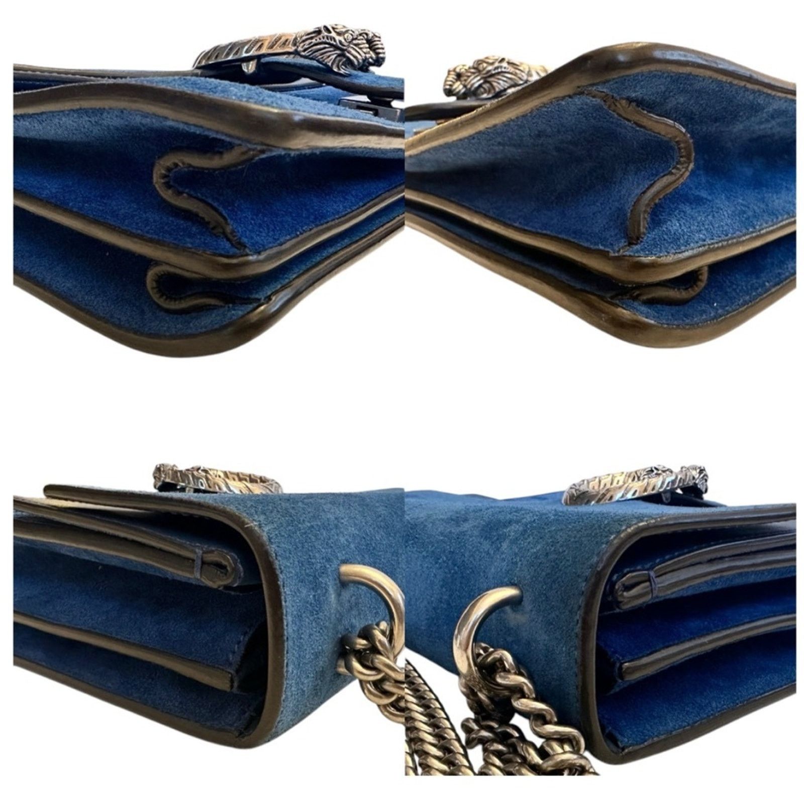 Gucci Gucci Dionysus Blue Suede Bag Size ONE SIZE - 5 Thumbnail