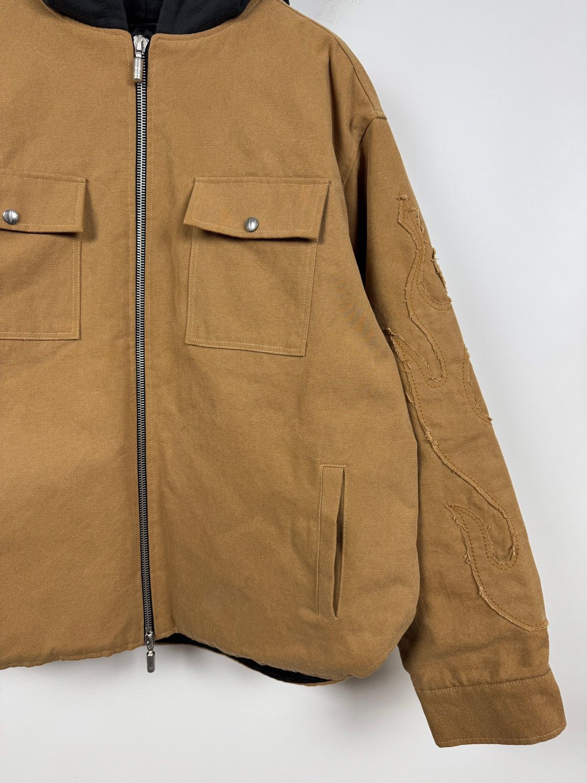 Rhude Rhude Flame Hooded Work Jacket Size US XL / EU 56 / 4 - 8 Thumbnail