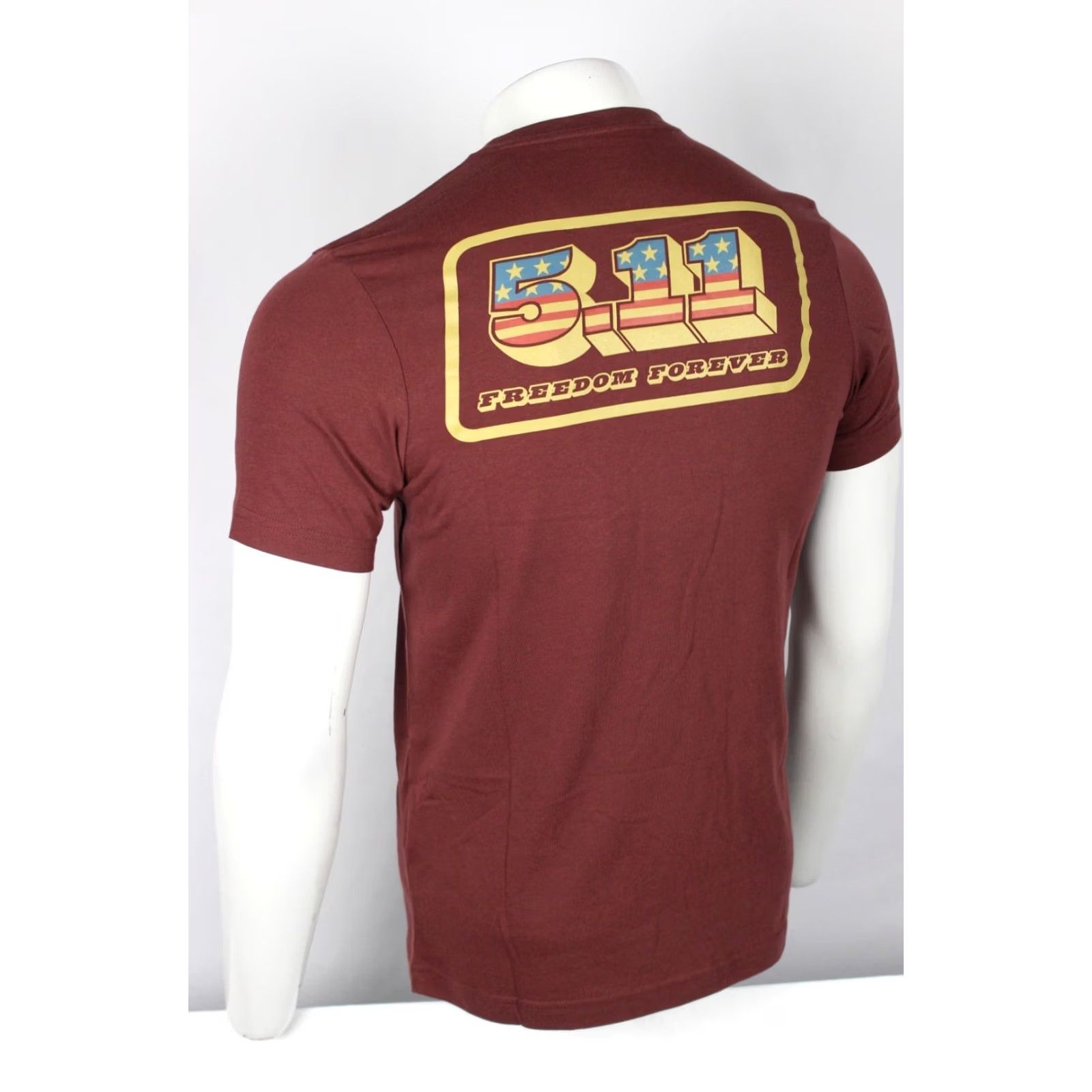 Vintage 5.11 Tactical Men's Freedom Forever Short Sleeve Tee Shirt Spartan Red Small Size US S / EU 44-46 / 1 - 5 Thumbnail