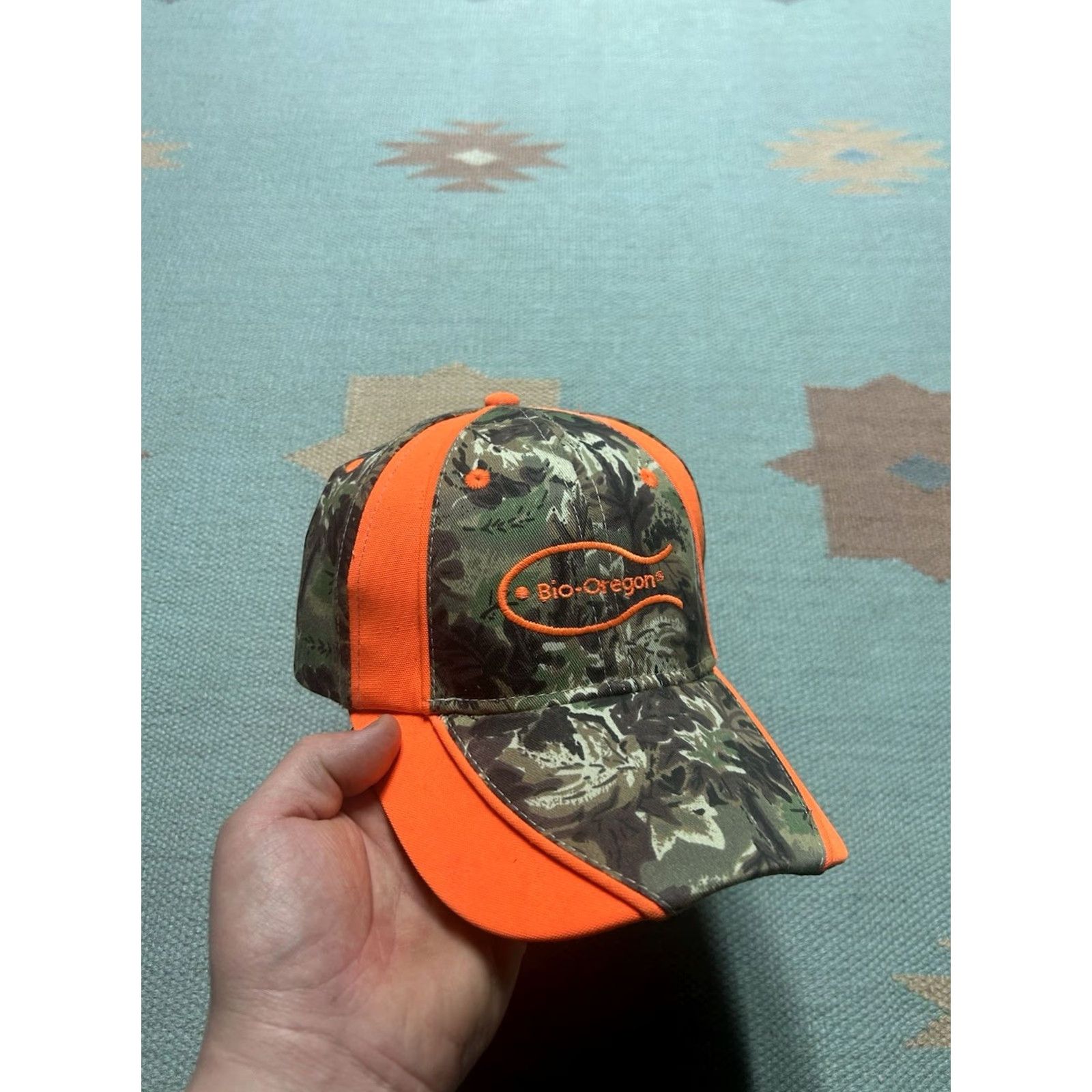 Realtree Realtree Bio Oregon Strapback Hat Camo Cap Hi Vis Orange Fish Feed Adjustable Real Tree Multicolor Men Strapback Hat Size ONE SIZE - 2 Thumbnail