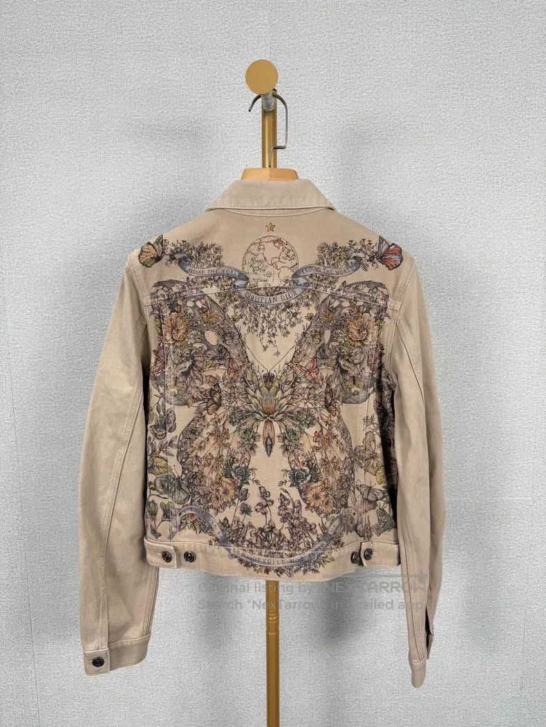 Dior Dior Butterfly denim jacket Size S / US 4 / IT 40 - 2 Thumbnail