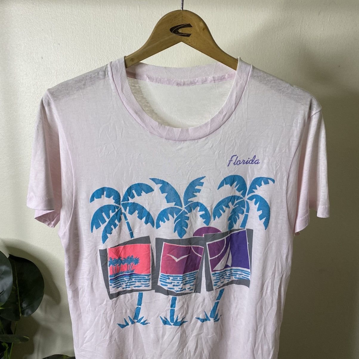 Vintage Vintage 1980s Hawaii Florida T Shirt Size US S / EU 44-46 / 1 - 2 Thumbnail