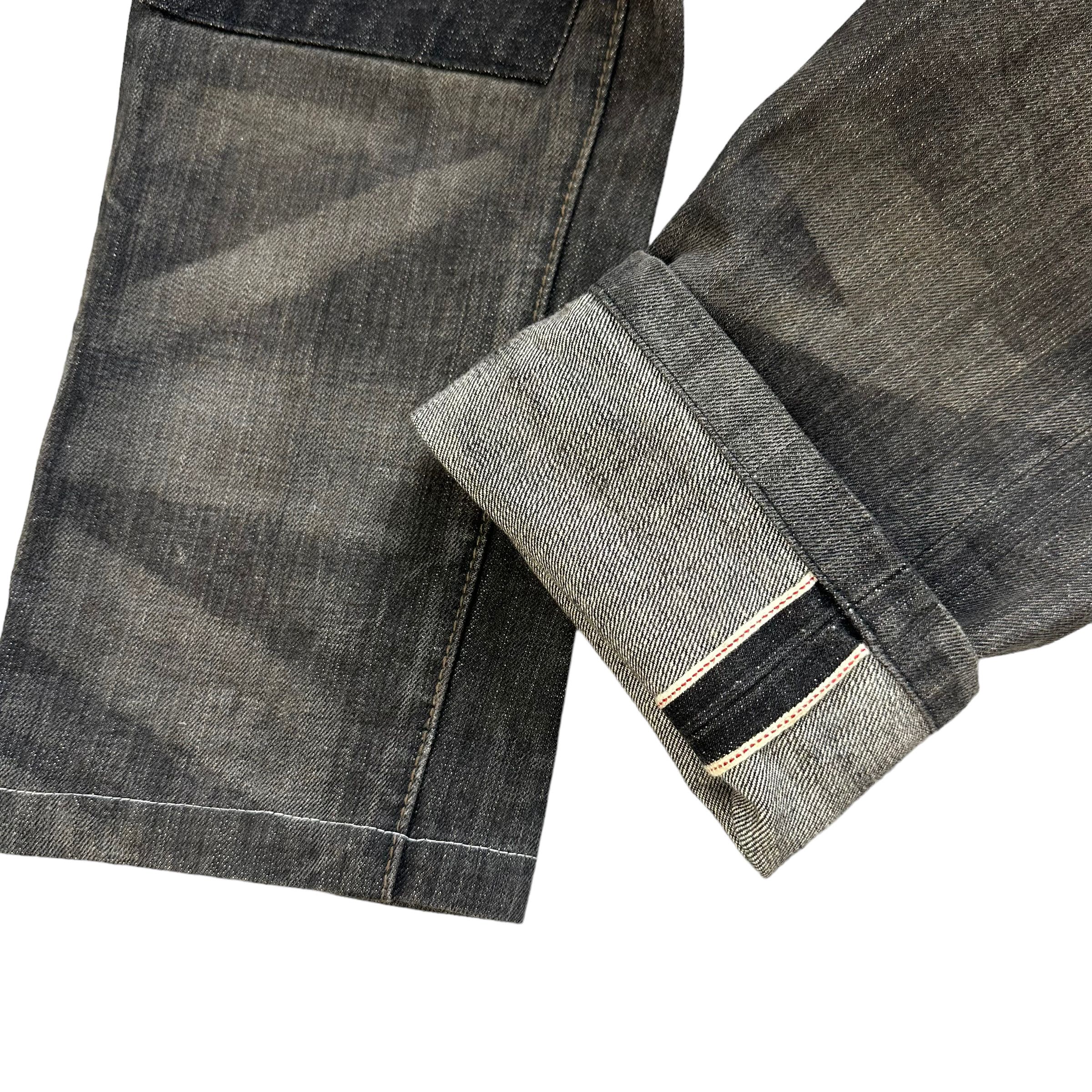 Japanese Brand MANIA PRODUCTION AD2002 SELVEDGE SASHIKO DENIM PANT #8006-71 Size US 30 / EU 46 - 7 Thumbnail