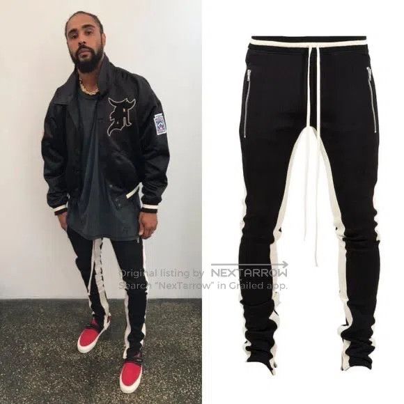 Fear of God FEAR OF GOD size S Buckle Black and White Sport Pants Size US 27 - 7 Thumbnail