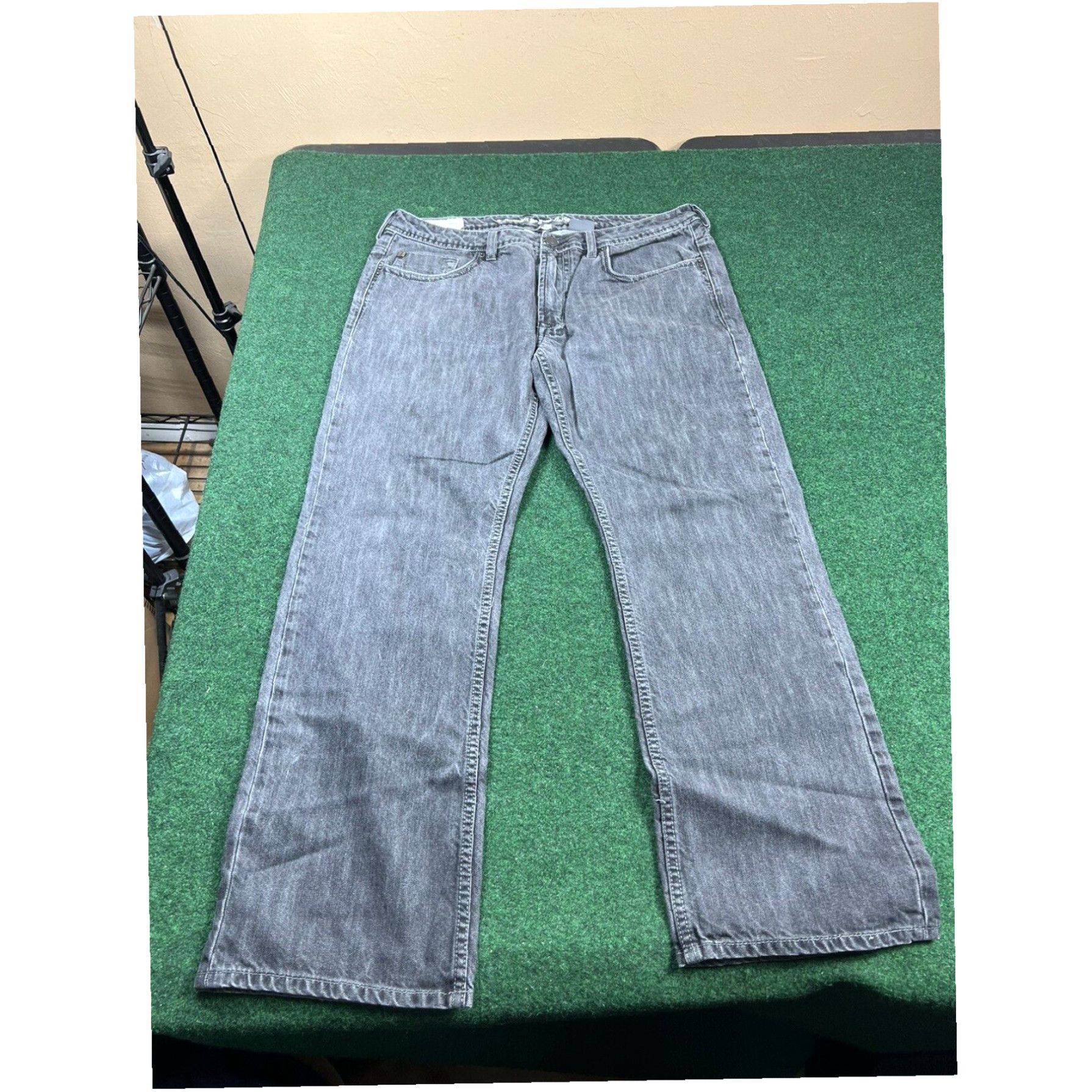 Vintage i Buffalo Daran Men's Slim Straight Denim Black Jeans Size 34 X 28 Size US 34 / EU 50 - 3 Thumbnail
