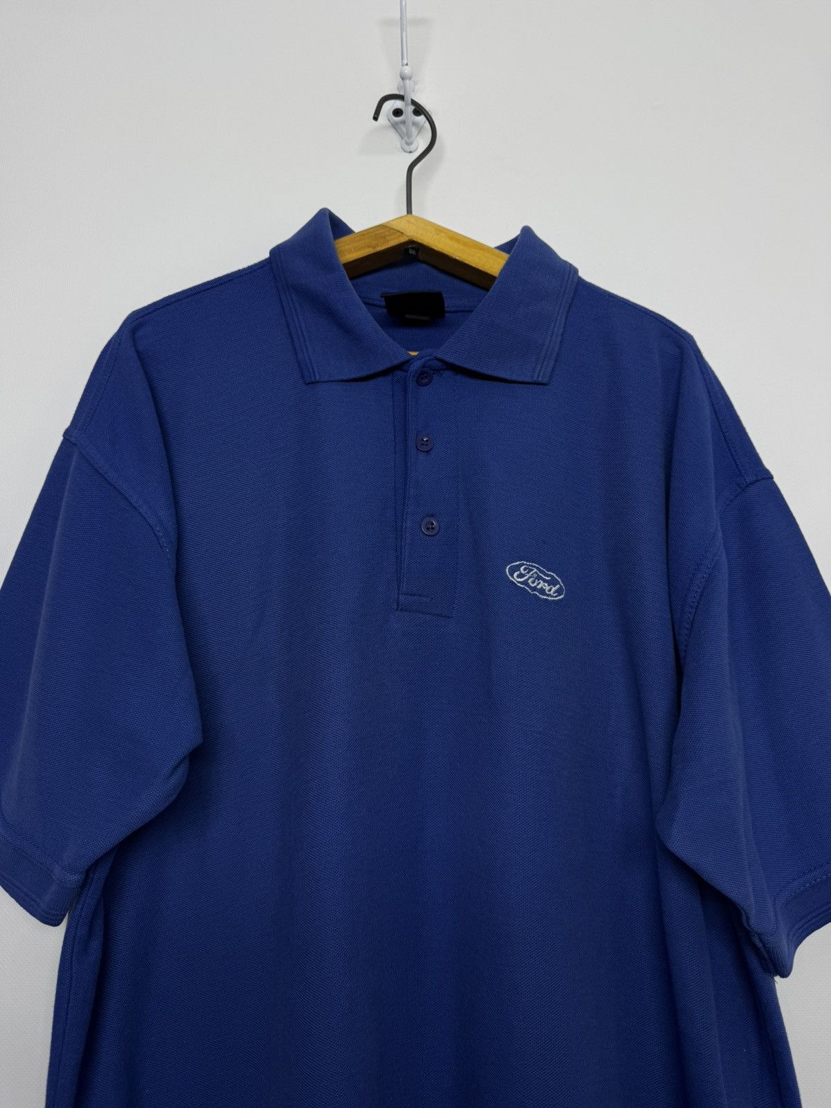 Ford Vintage Y2k Ford Racing Polo 80s Size US L / EU 52-54 / 3 - 3 Thumbnail