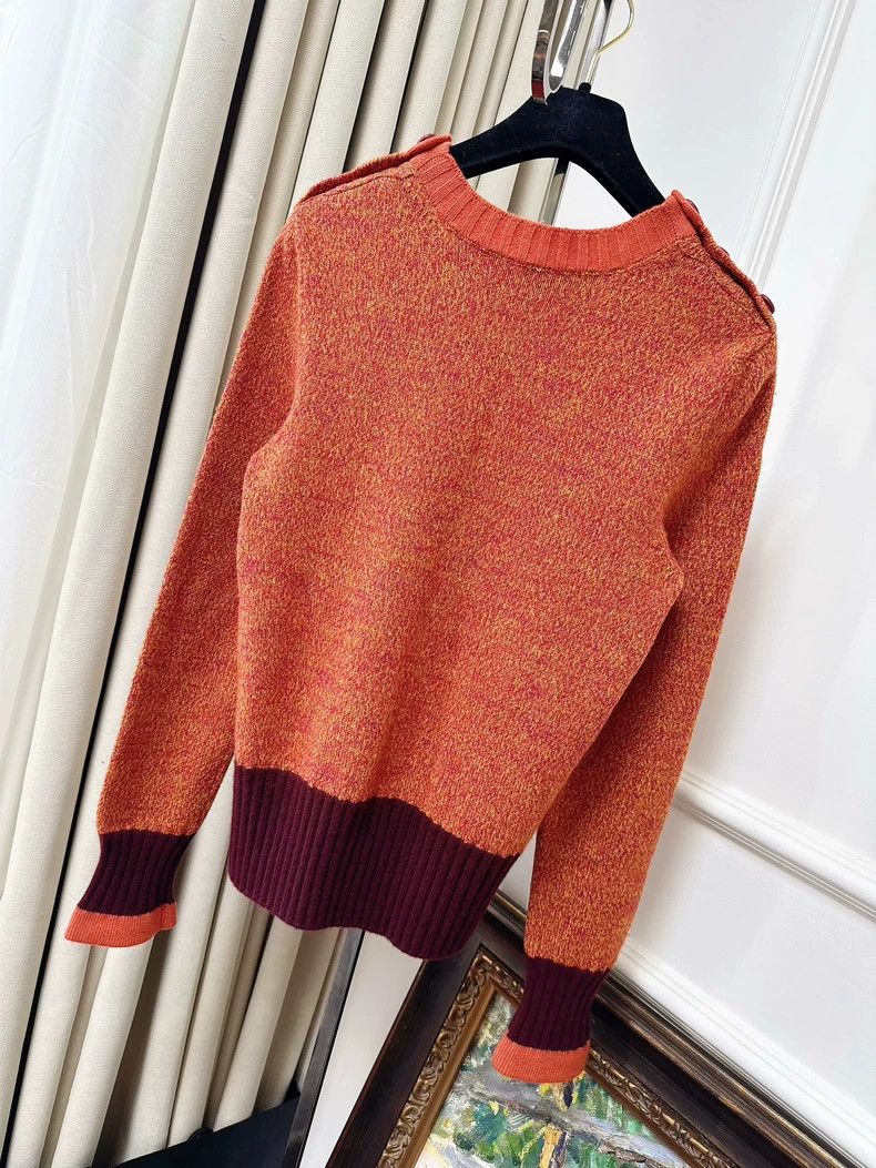 Chanel Chanel Orange and purple round-neck long-sleeved knitwear Size XS / US 0-2 / IT 36-38 - 2 Thumbnail