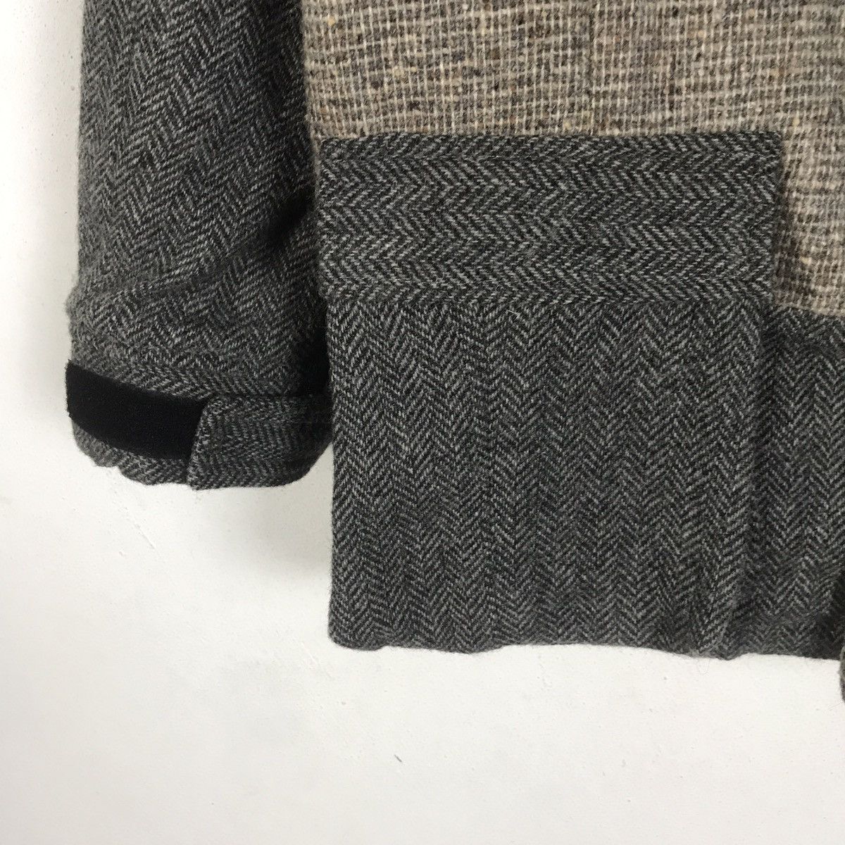 Harris Tweed KMK Kingly Mask Japan Harris Tweed Handwoven Wool Patchwork Size US L / EU 52-54 / 3 - 6 Thumbnail