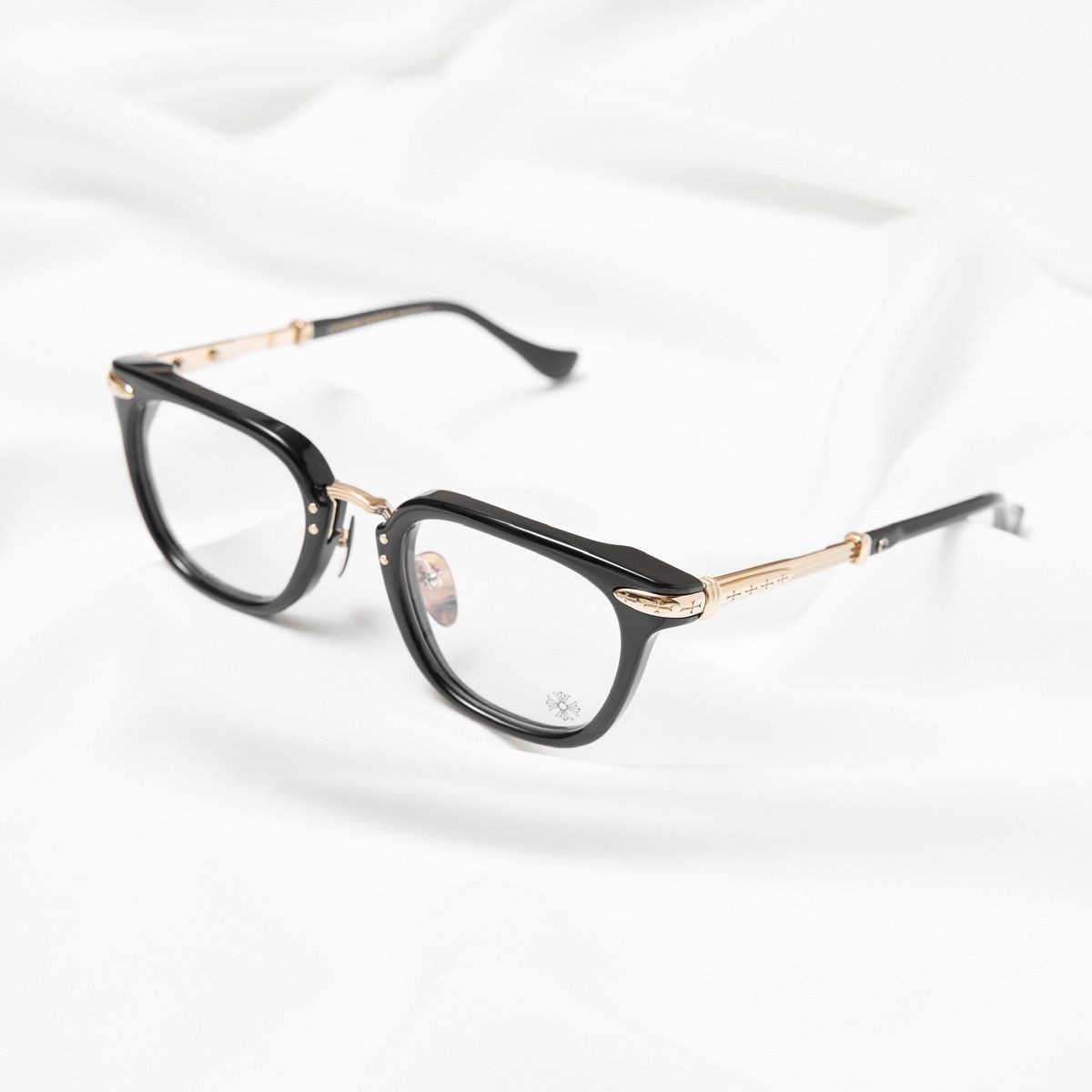 Chrome Hearts CHROME HEARTS TITANASLUVR BLACK/ GOLD PLATED GLASSES Size ONE SIZE - 1 Thumbnail