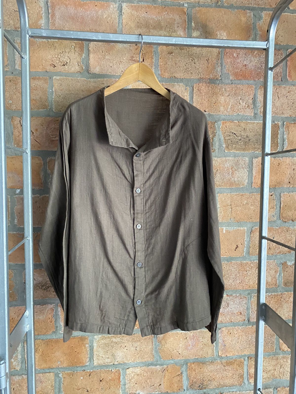 Issey Miyake Plantation collarless shirt Size M / US 6-8 / IT 42-44 - 10 Thumbnail