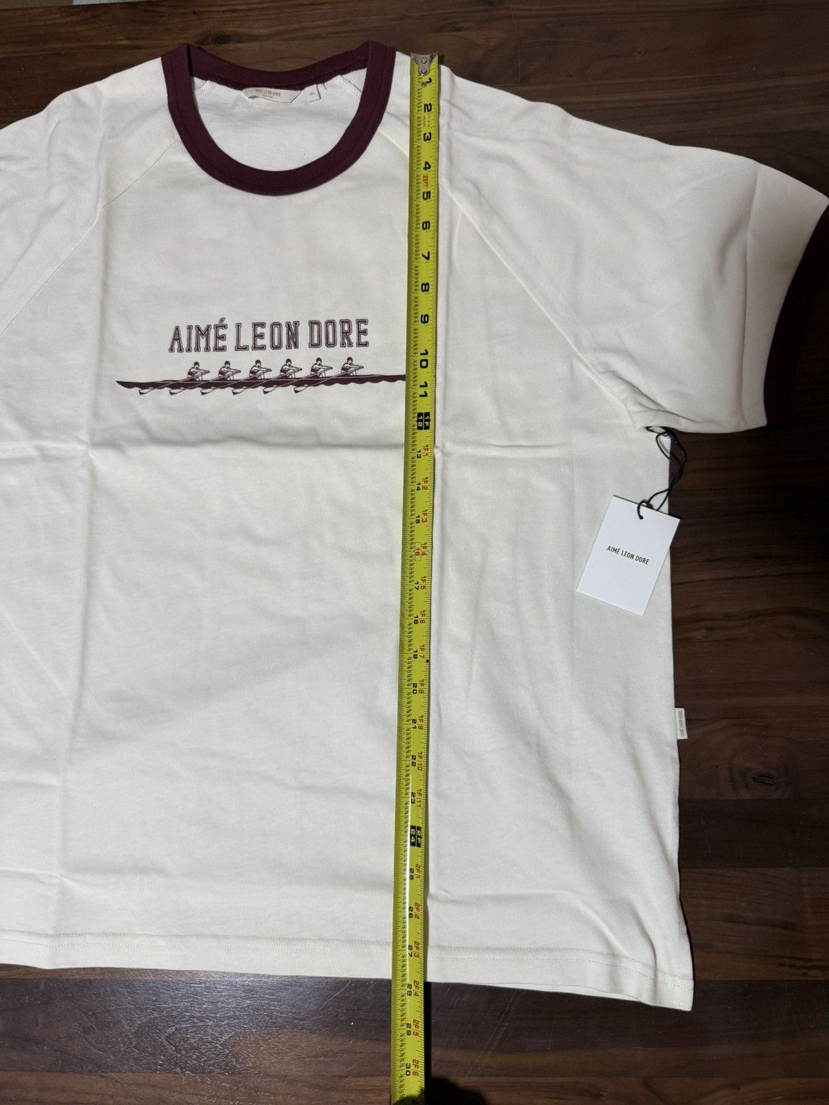 Aime Leon Dore × New Balance Aime Leon Dore Rowing Ringer Tee Pristine T-Shirt Size XL Size US XL / EU 56 / 4 - 5 Thumbnail