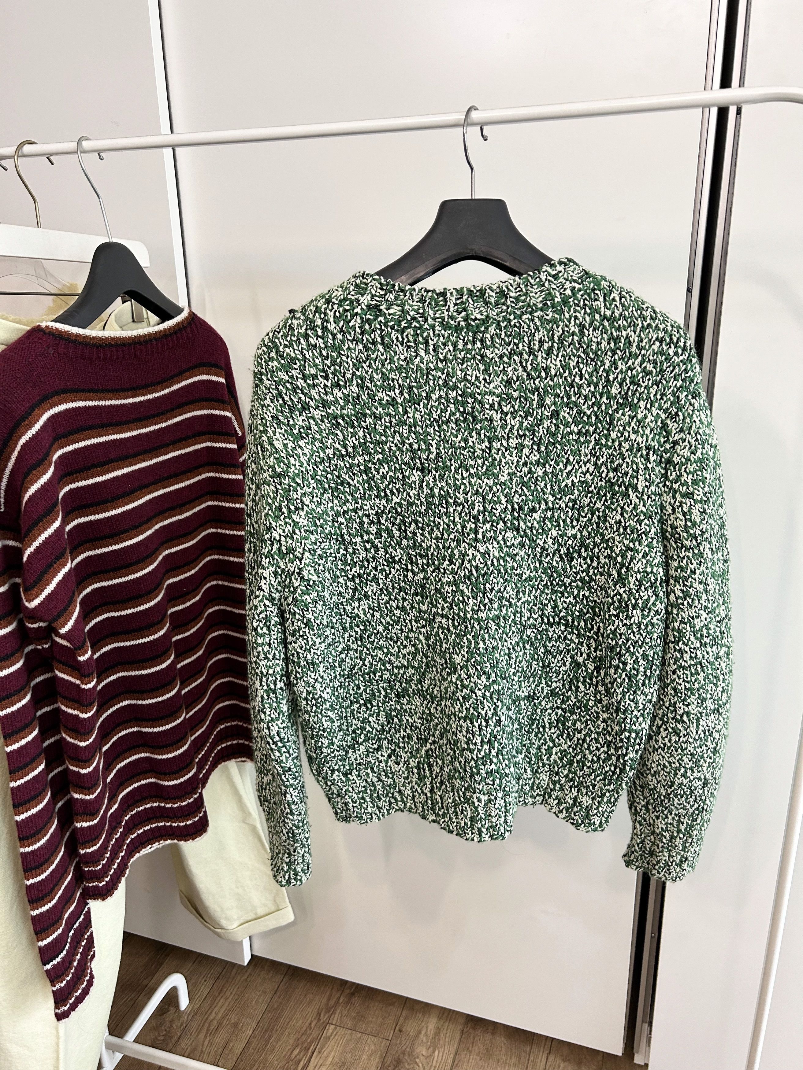 Maison Margiela MAISON MARGIELA Chunky V-Neck Knit Size US L / EU 52-54 / 3 - 4 Thumbnail