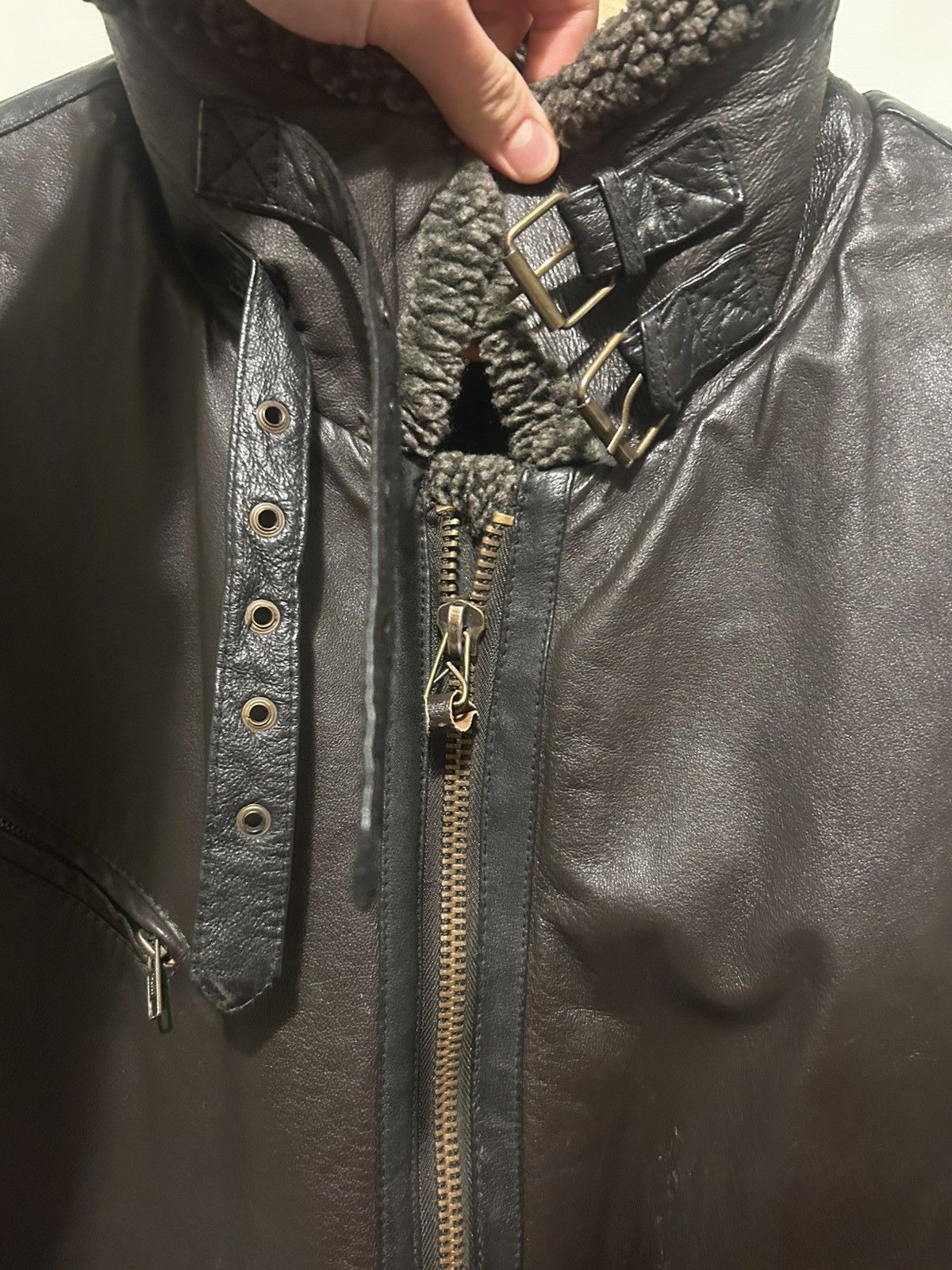Other Vintage Leather Aviator Jacket Size US XL / EU 56 / 4 - 6 Thumbnail