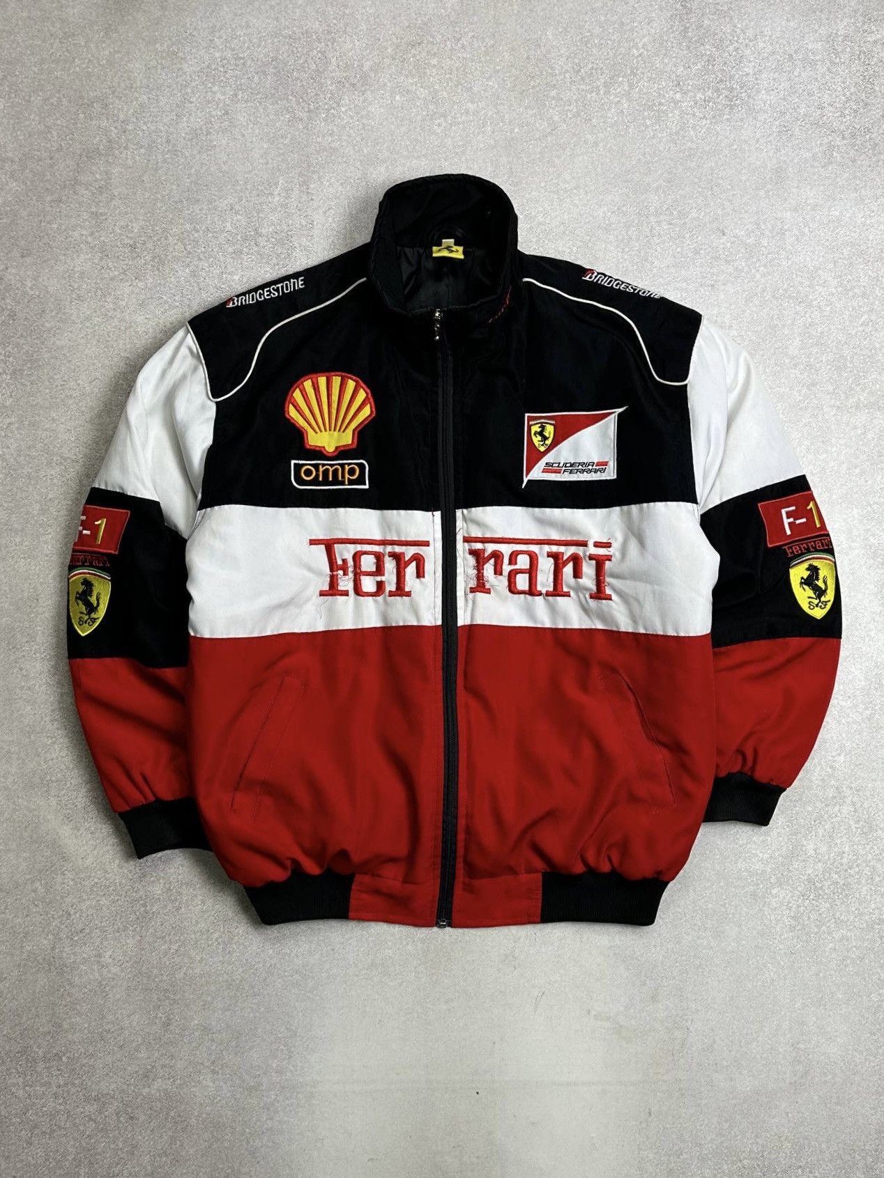 Ferrari Vintage Ferarri Scuderia F-1 Racing Bomber Jacket Rare L Size US L / EU 52-54 / 3 - 1 Thumbnail