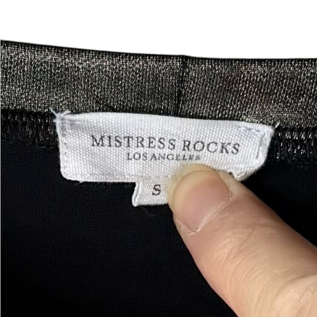 Other MISTRESS ROCKS LA Women's Chic Gold/Olive Metallic T-Shirt S Size S / US 4 / IT 40 - 4 Thumbnail