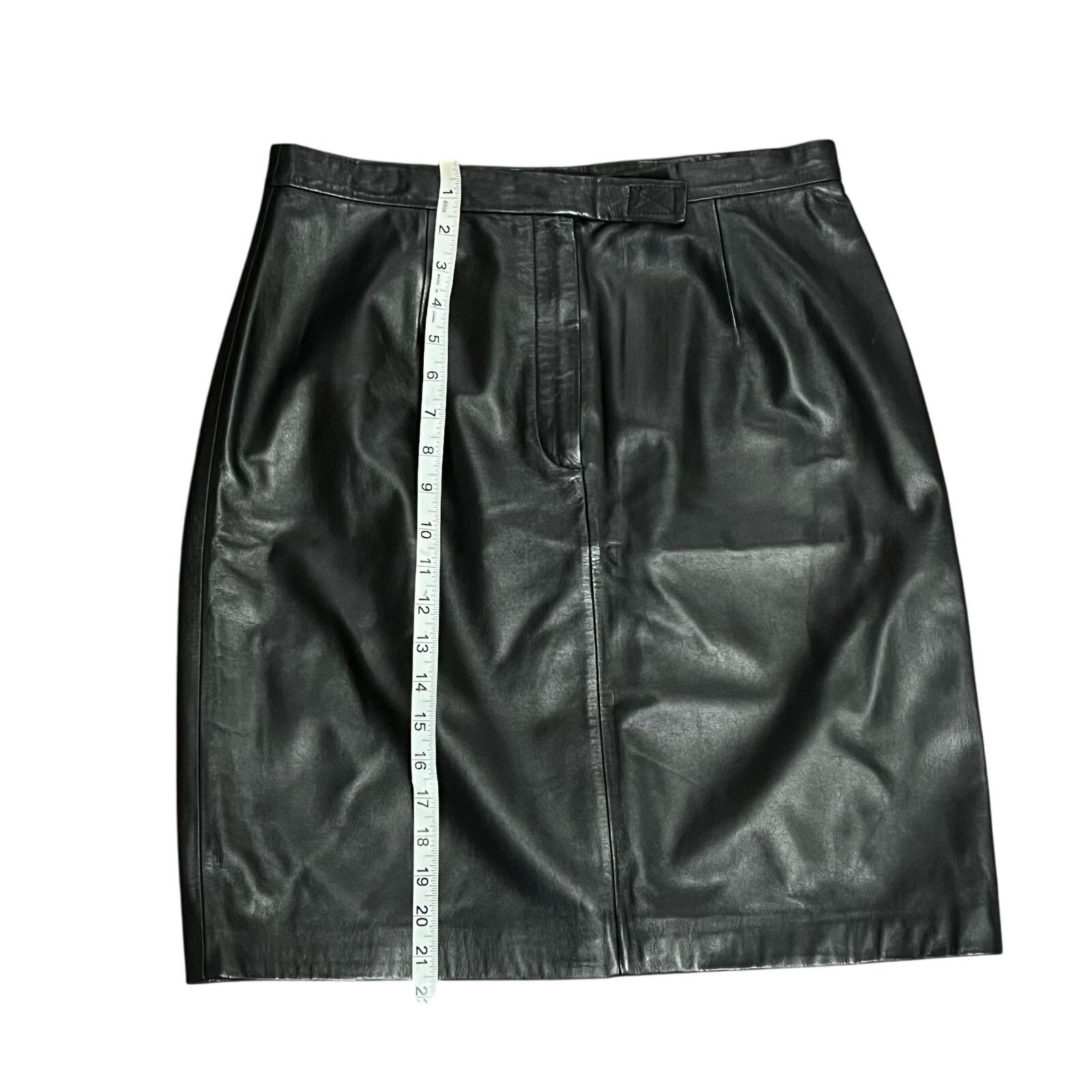 Other Apostrophe Black Leather Skirt Size 12 Size 30" / US 8 / IT 44 - 9 Thumbnail