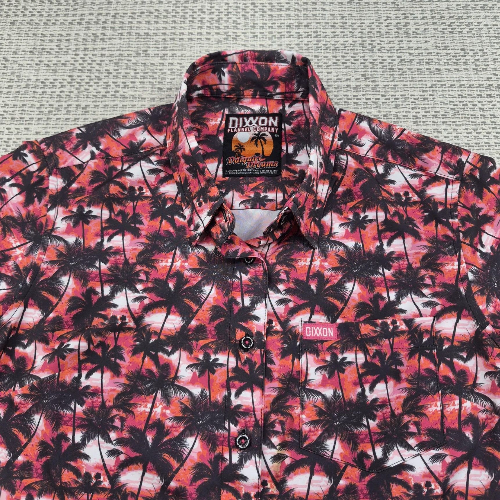 Vintage Dixxon Daiquiri Dreams Shirt Womens Medium Hawaiian Aloha Button Up Short Sleeve Size M / US 6-8 / IT 42-44 - 4 Thumbnail