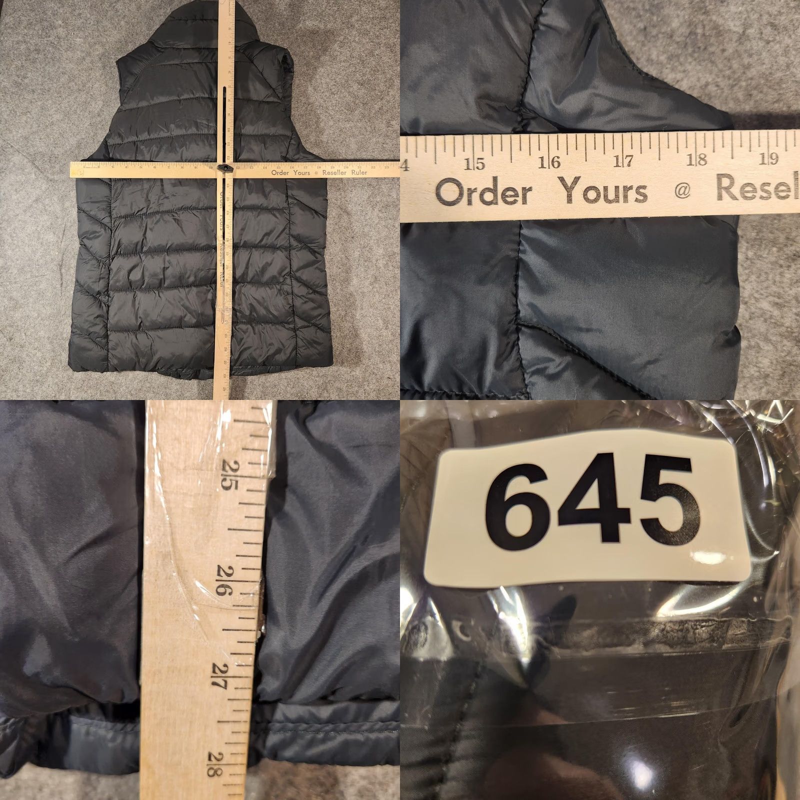 Vintage VINTAGE Original Puffer Vest Womens Medium Gray Asym Zip Funnel Neck Diagonal Quilted Size M / US 6-8 / IT 42-44 - 8 Thumbnail