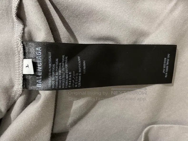 Balenciaga Balenciaga Full Printed Logo Letter Printed Long Sleeve Ro Size US S / EU 44-46 / 1 - 9 Thumbnail